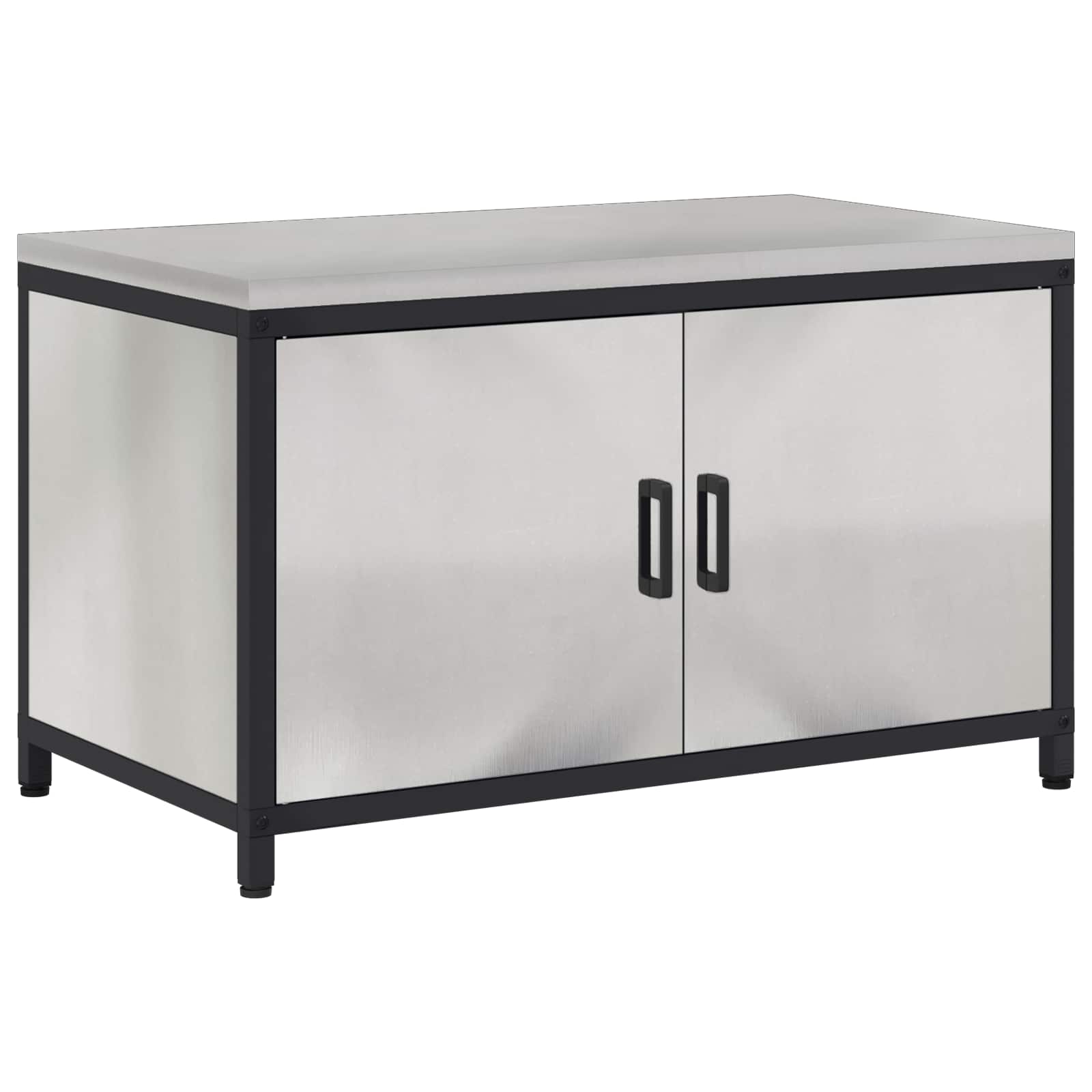 Meuble de rangement de cuisine HATTEM Argenté 90 x 50 x 53 cm - XIOS