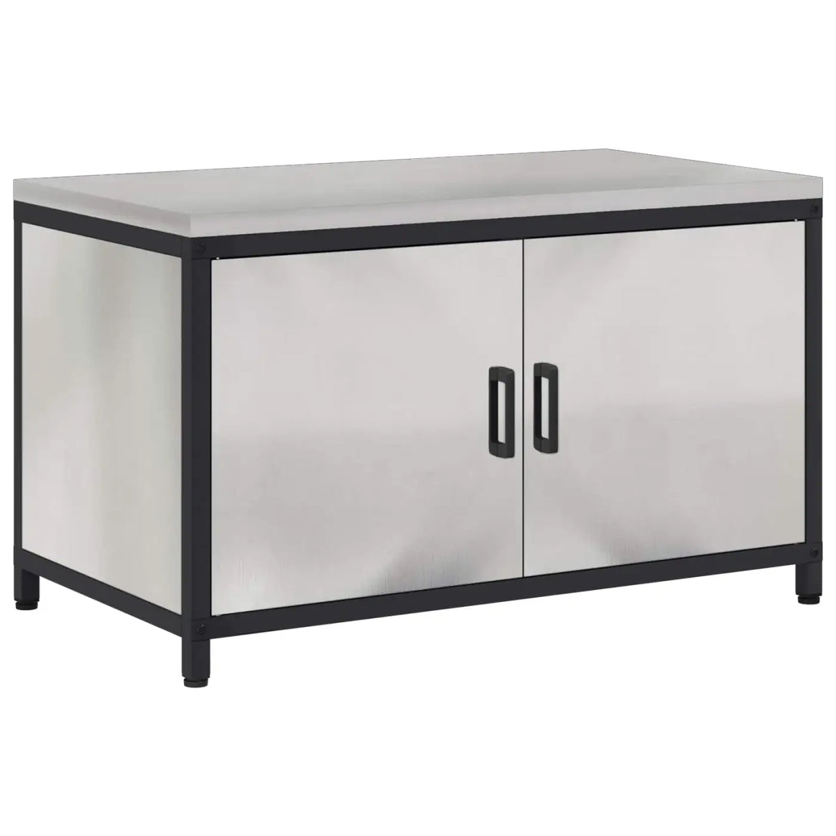 Meuble de rangement de cuisine HATTEM Argenté 90 x 50 x 53 cm - XIOS