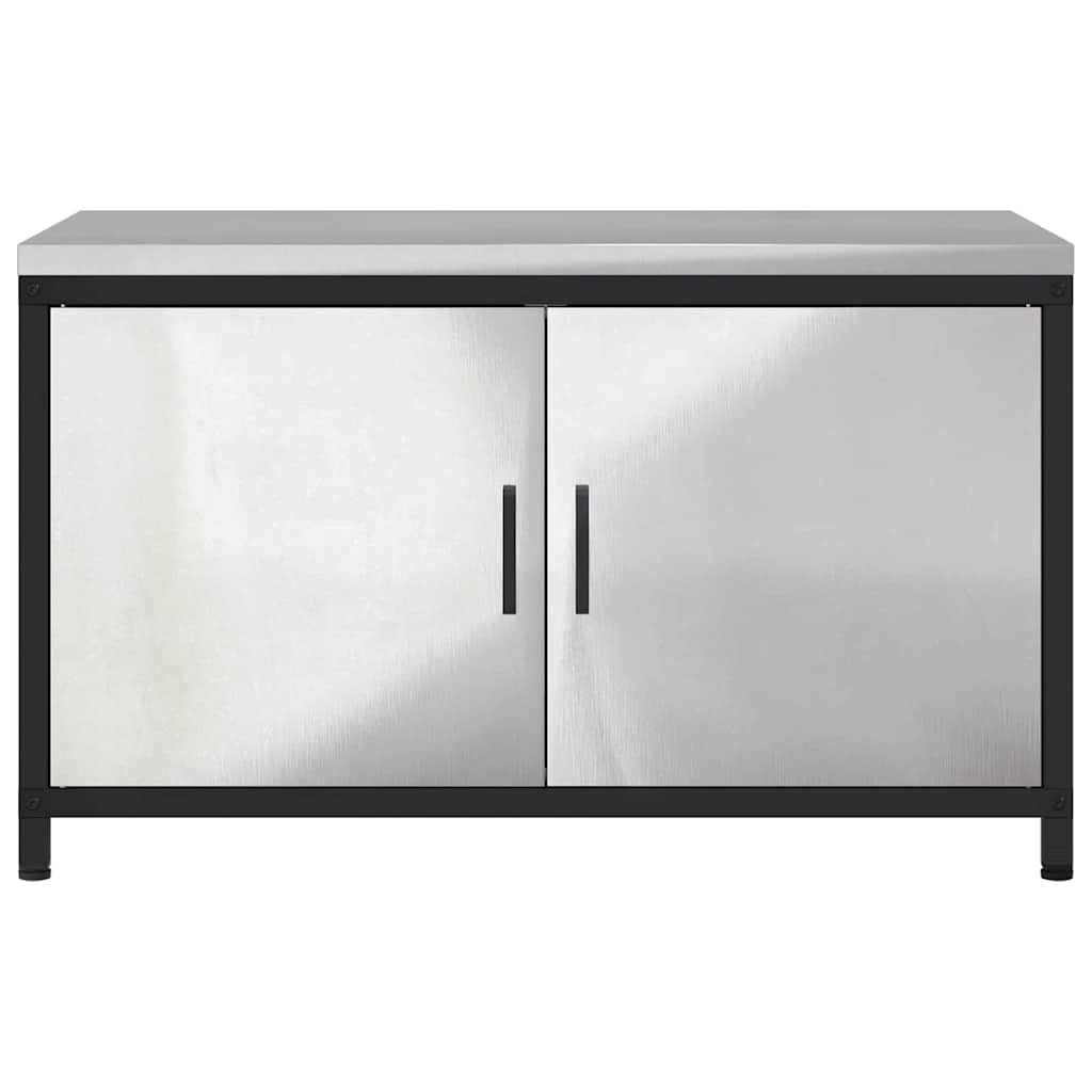 Meuble de rangement de cuisine HATTEM Argenté 90 x 50 x 53 cm - XIOS