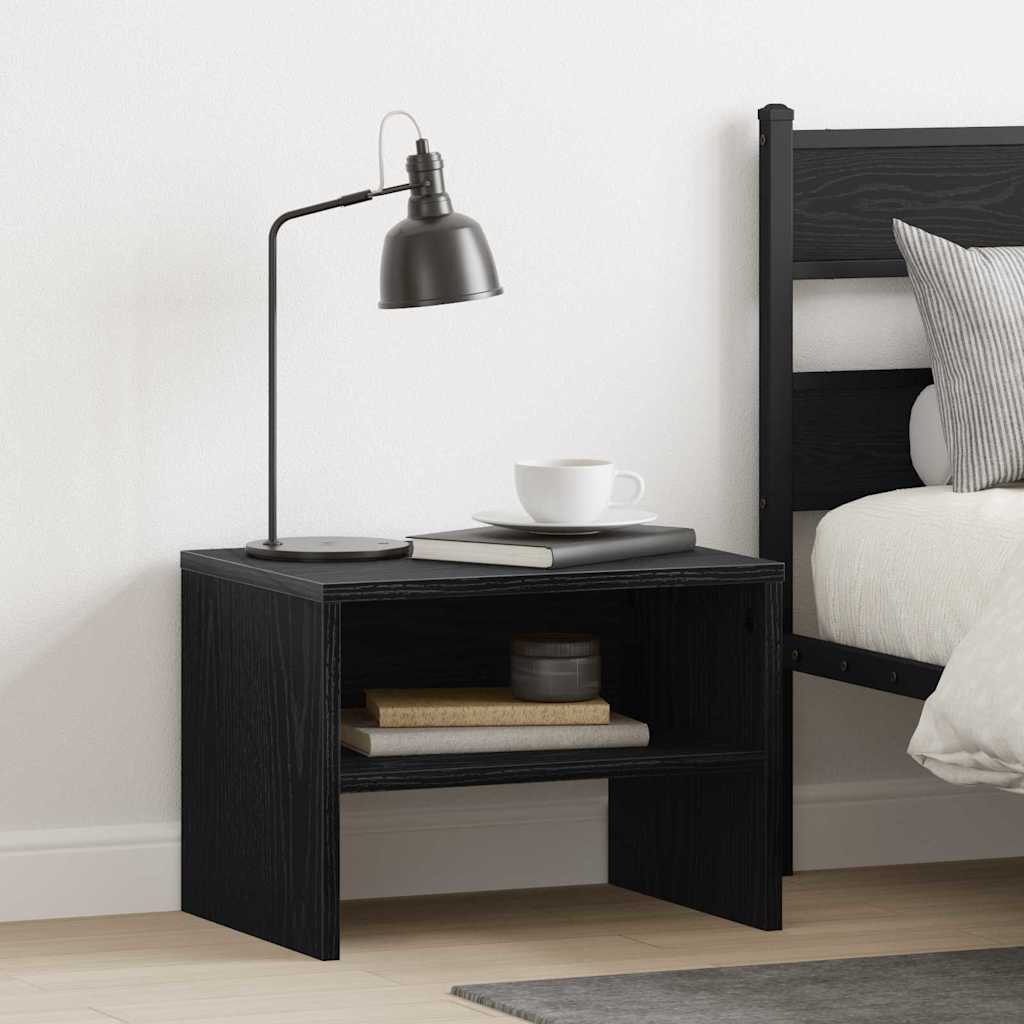 Cabinet de chevet Chêne noir 40 x 40 x 30 cm Bois d'ingénierie - XIOS
