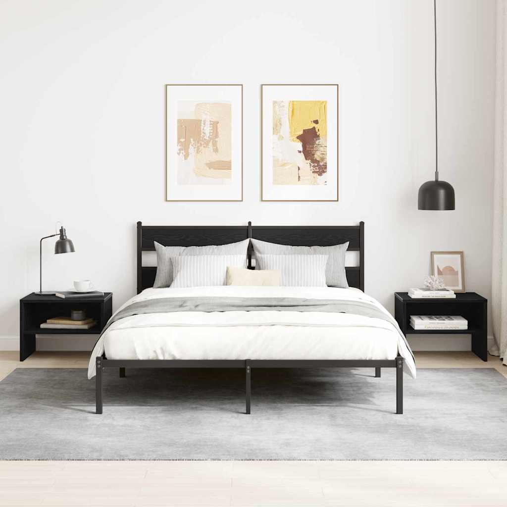 Cabinet de chevet 2 pcs Chêne noir 40 x 40 x 30 cm - XIOS