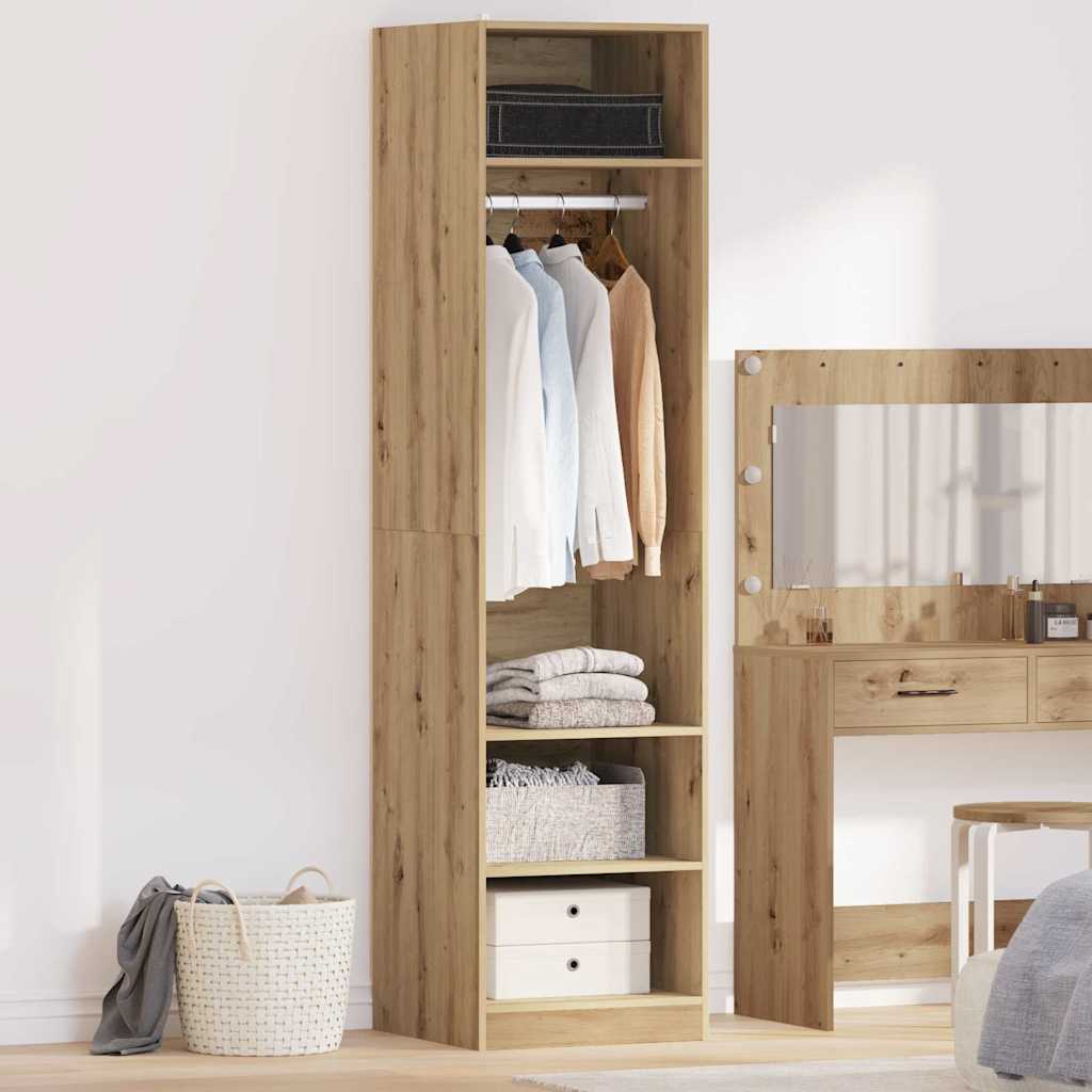 Armoire avec étagère chêne artisanal Bois d'ingénierie - XIOS