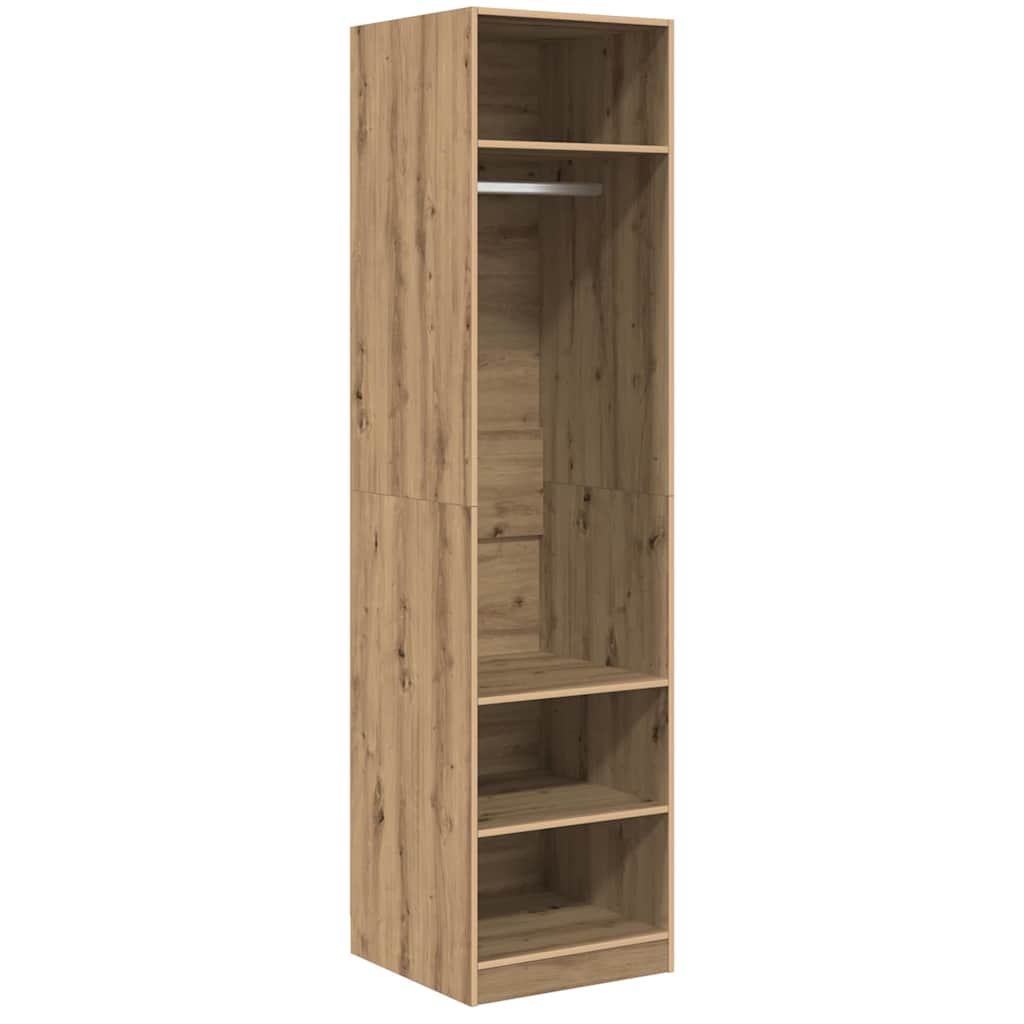 Armoire avec étagère chêne artisanal Bois d'ingénierie - XIOS