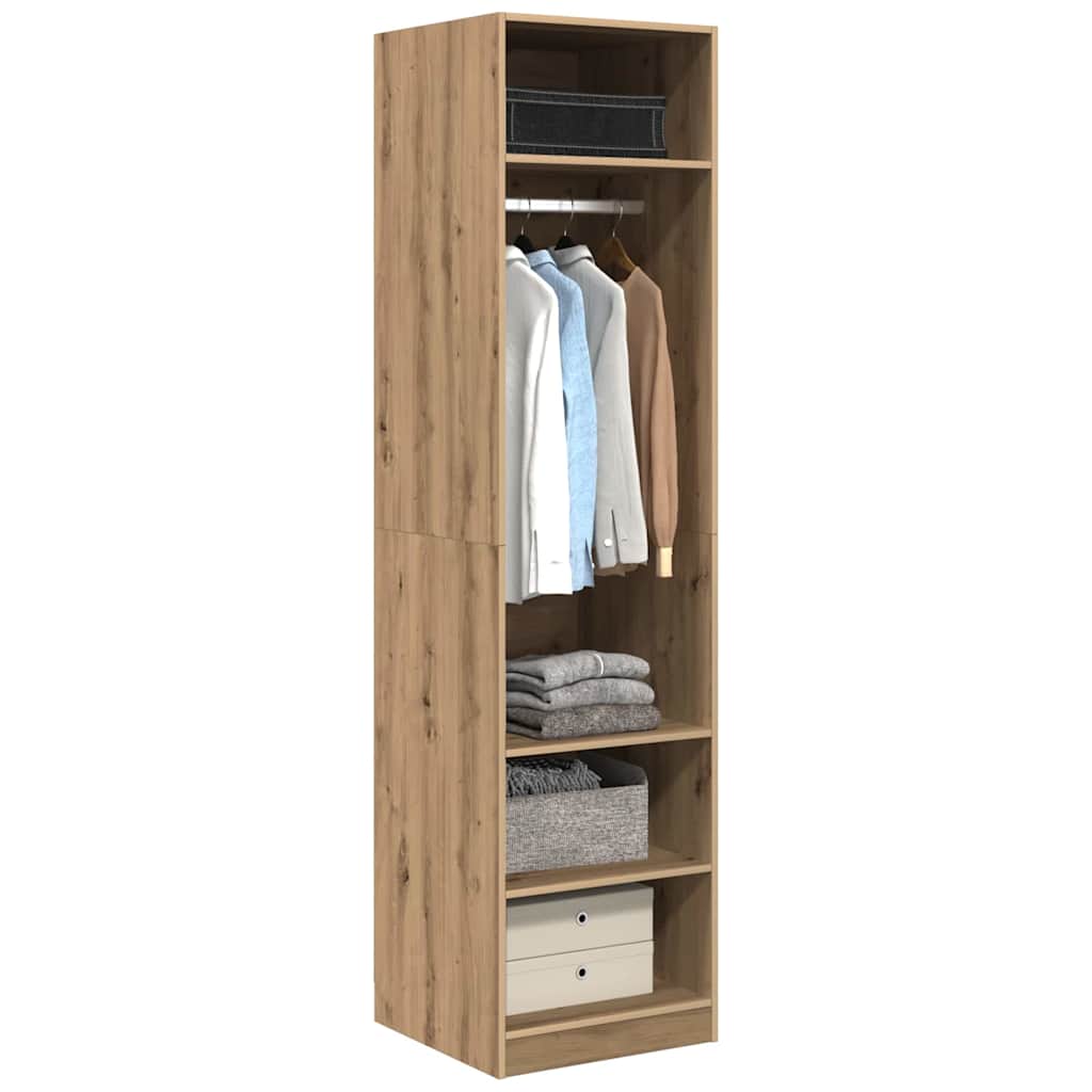 Armoire avec étagère chêne artisanal Bois d'ingénierie - XIOS
