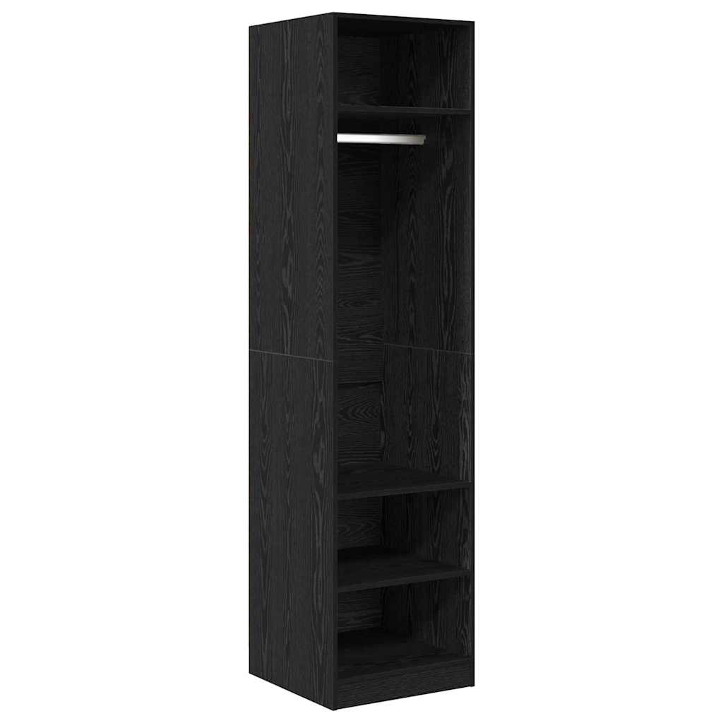 Armoire avec étagère avec stockage Chêne noir Bois d'ingénierie - XIOS