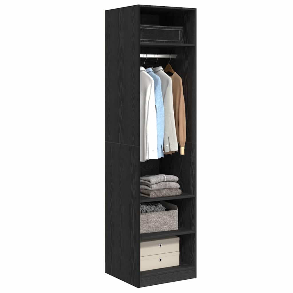 Armoire avec étagère avec stockage Chêne noir Bois d'ingénierie - XIOS