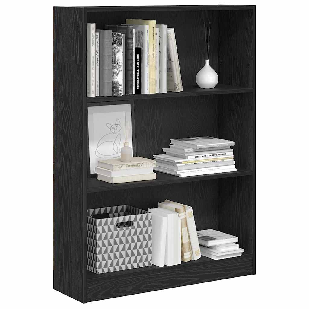 Étagère Chêne noir 80 x 24 x 109 cm Bois d'ingénierie - XIOS