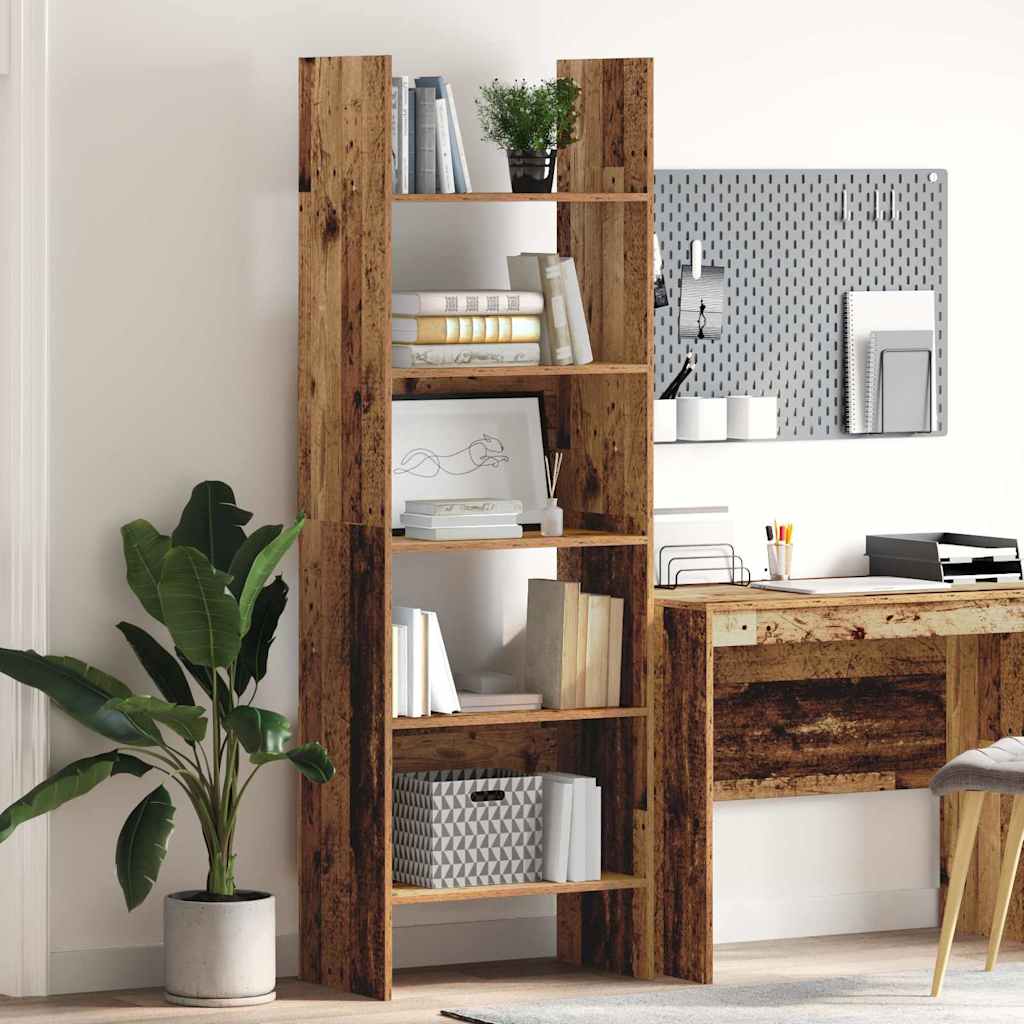 Bibliothèque Bois ancien 60 x 35 x 180 cm Bois d'ingénierie - XIOS