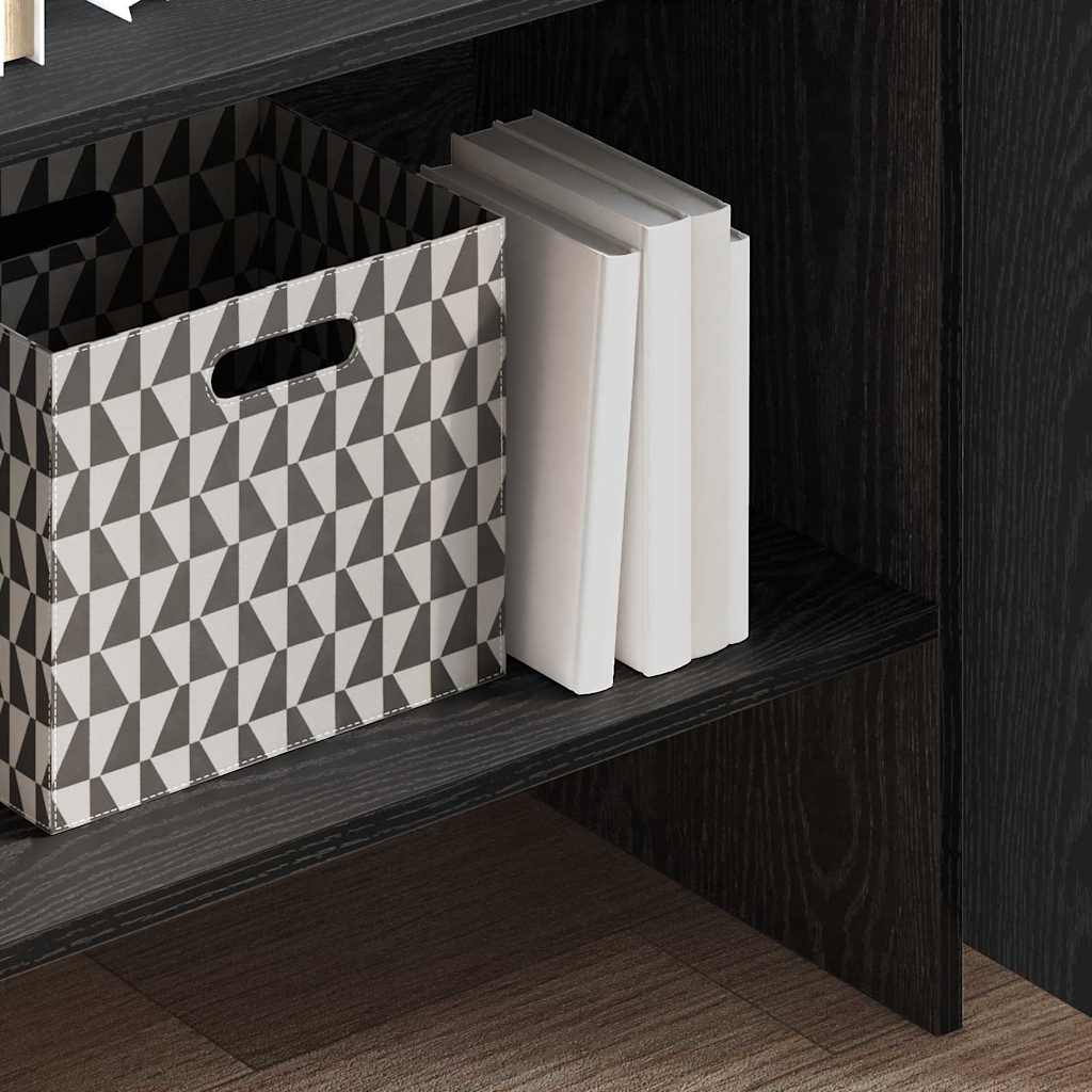 Bibliothèque Chêne noir 60 x 35 x 180 cm Bois d'ingénierie - XIOS