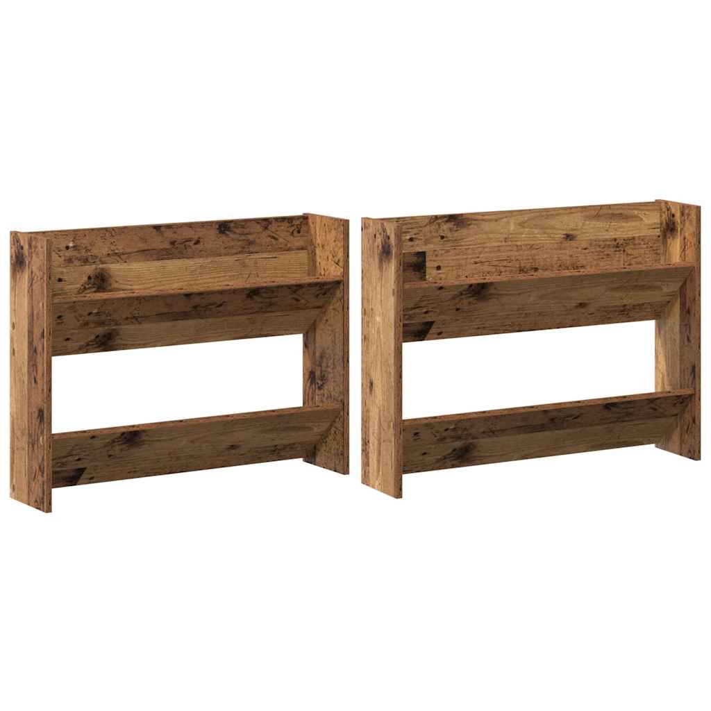 Cabinet à chaussures 2 pcs Bois ancien 80 x 18 x 60 cm - XIOS