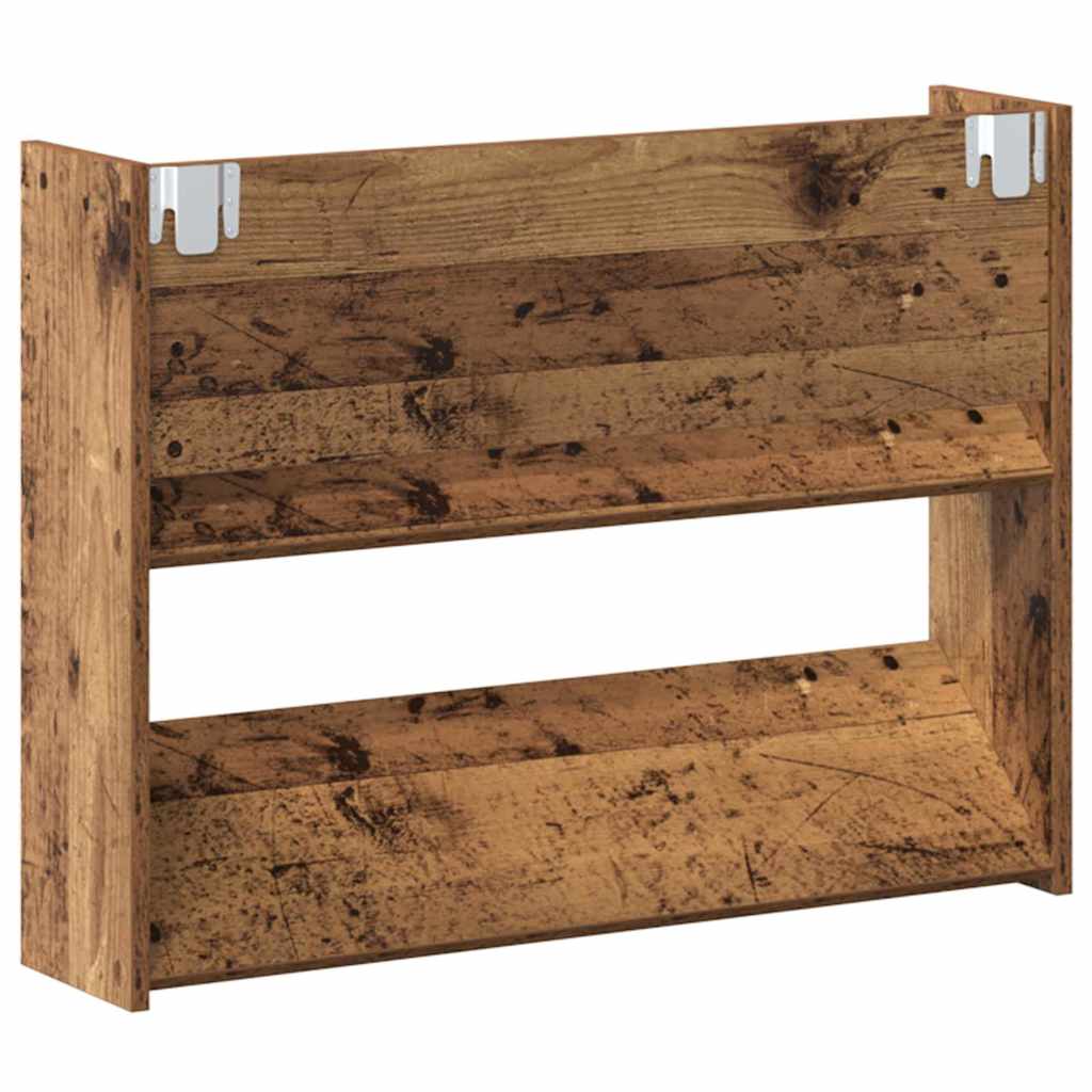 Cabinet à chaussures 2 pcs Bois ancien 80 x 18 x 60 cm - XIOS