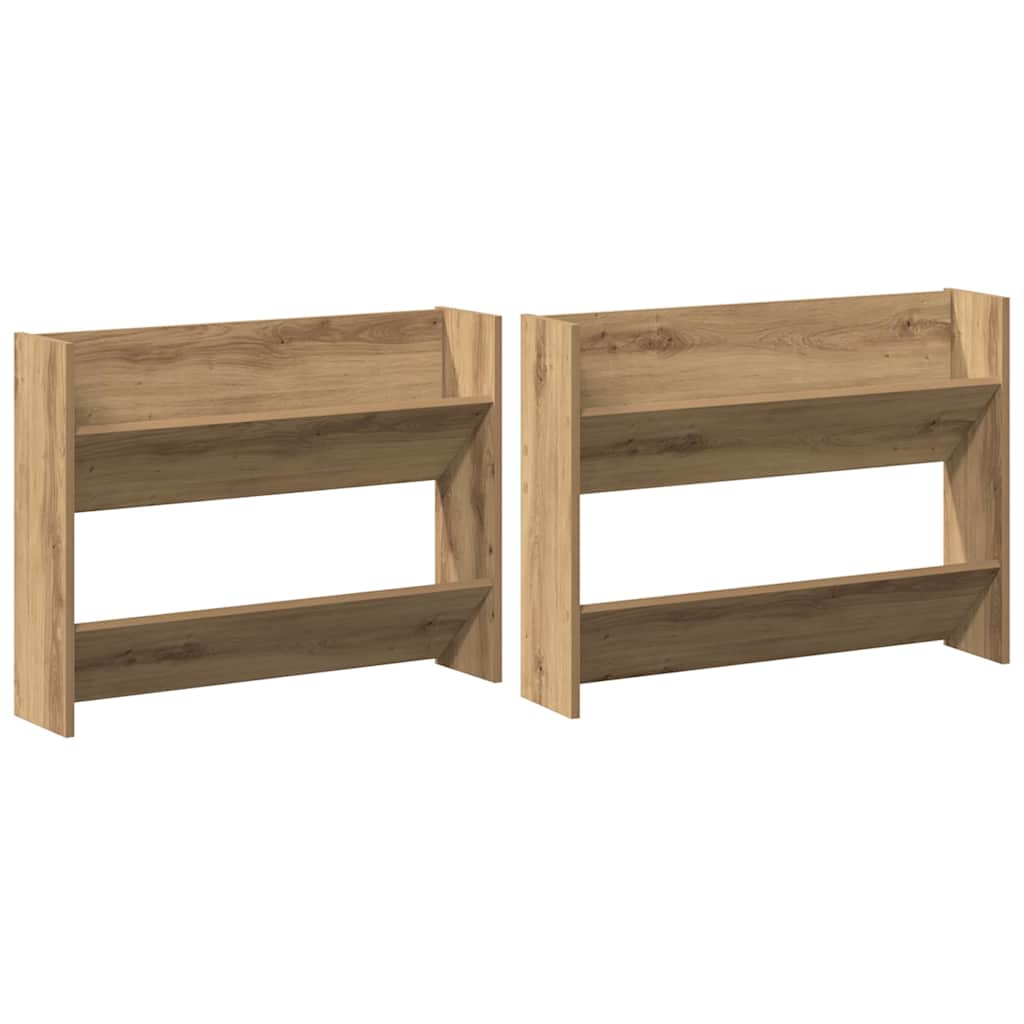 Cabinet à chaussures 2 pc 81 x 18 x 60 cm Bois d'ingénierie - XIOS