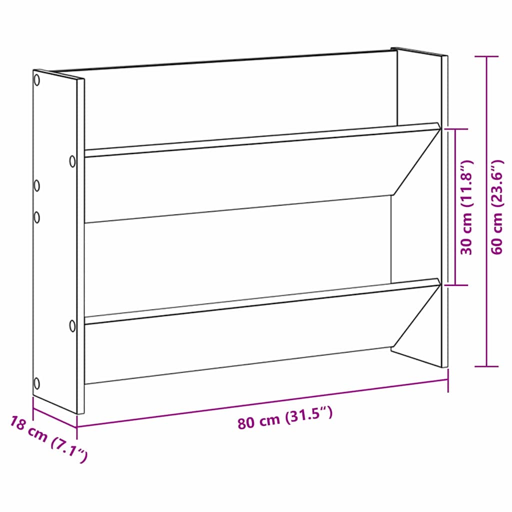 Cabinet à chaussures 2 pcs Chêne noir 83 x 18 x 60 cm - XIOS