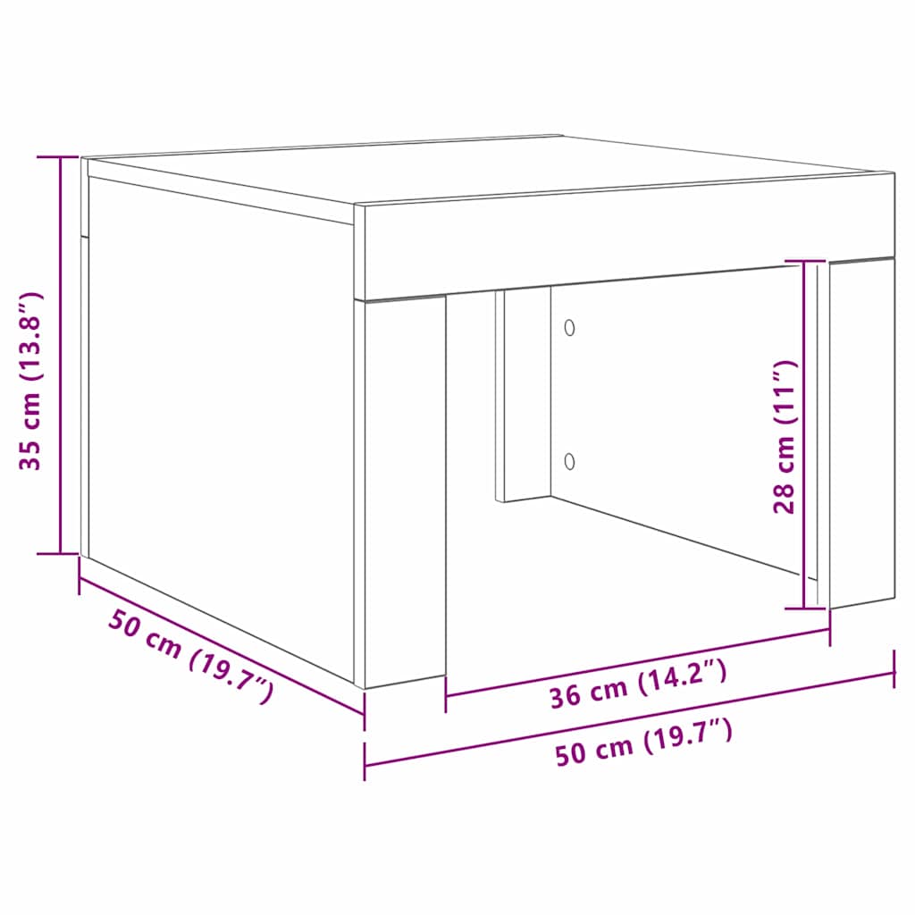 Table basse Chêne noir Bois d'ingénierie - XIOS