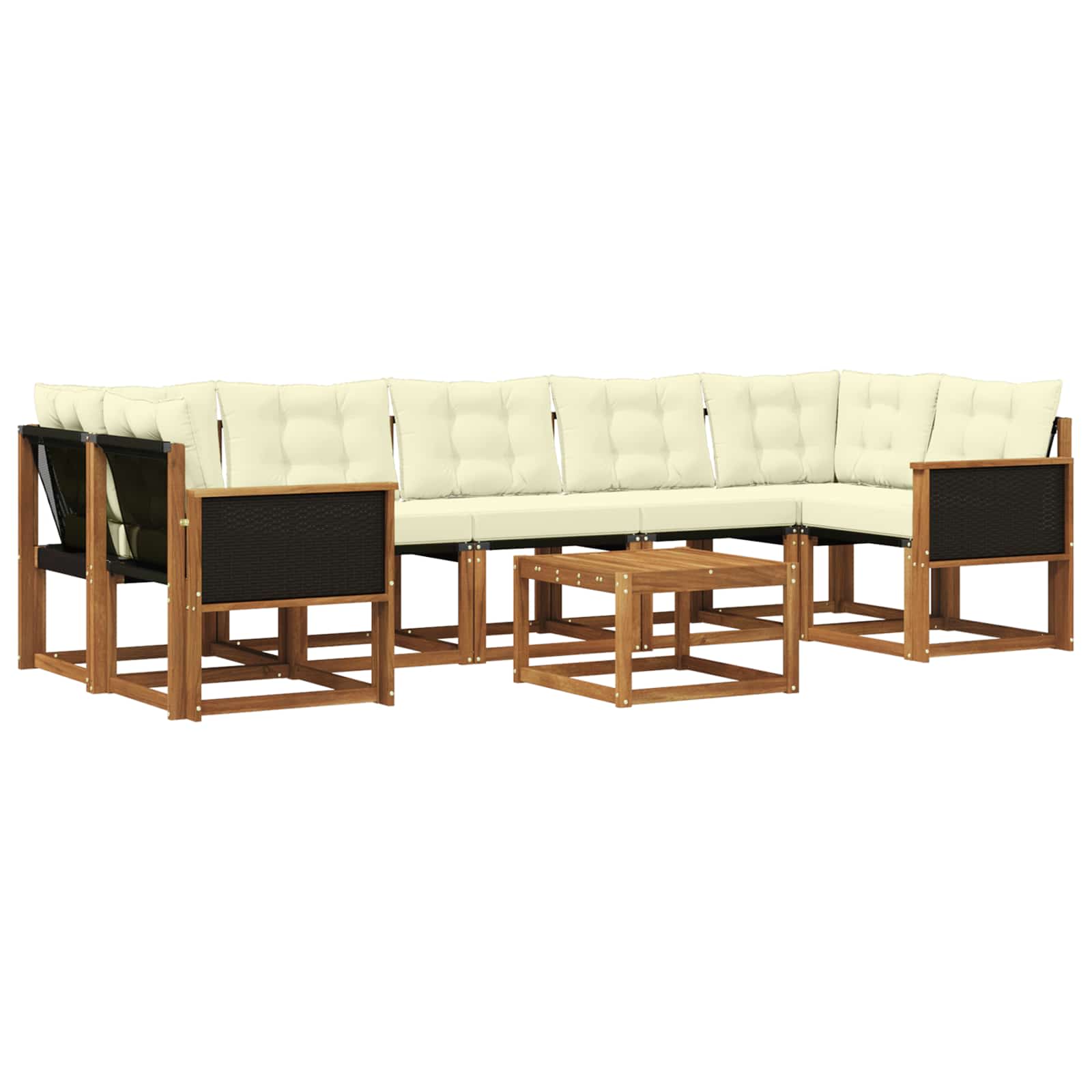 Ensemble de canapés d'extérieur 8 pcs Naturel et Crème - XIOS