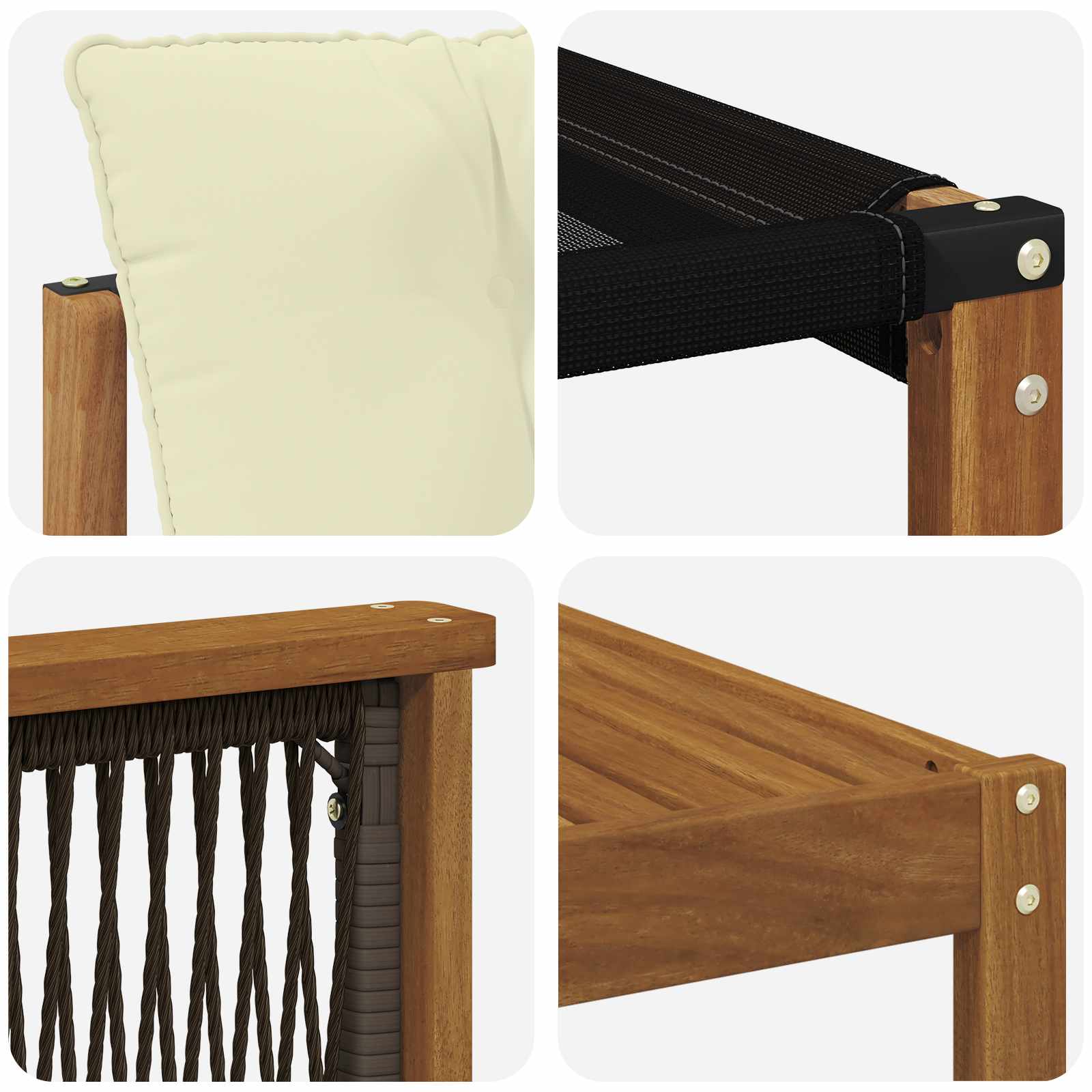 Ensemble de canapés d'extérieur 8 pcs Naturel et Crème - XIOS