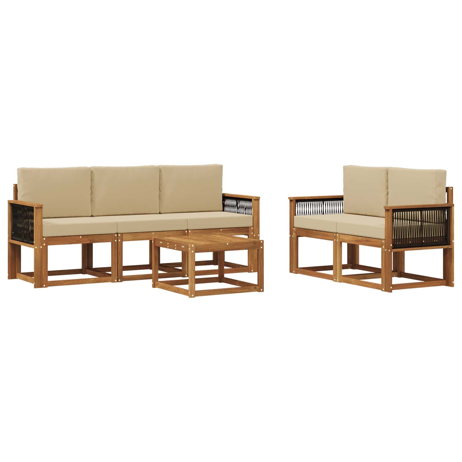 Ensemble de canapés d'extérieur avec coussin 6 pcs - XIOS