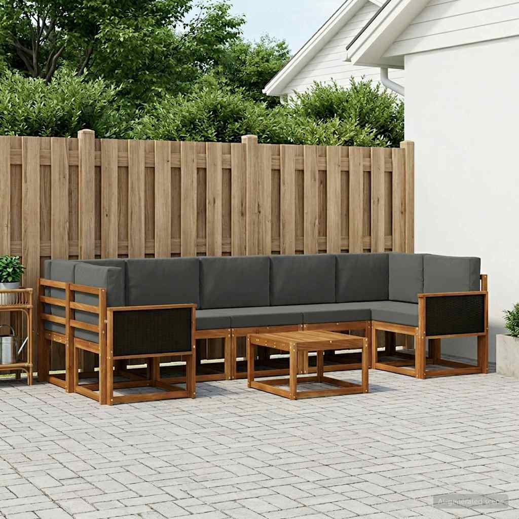 Ensemble de canapés d'extérieur avec coussin 6 pcs - XIOS