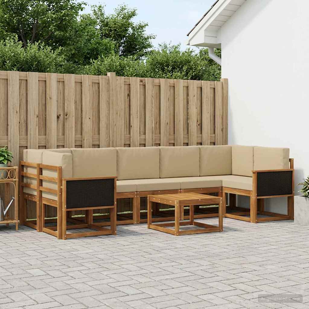 Ensemble de canapés d'extérieur avec coussin 6 pcs - XIOS