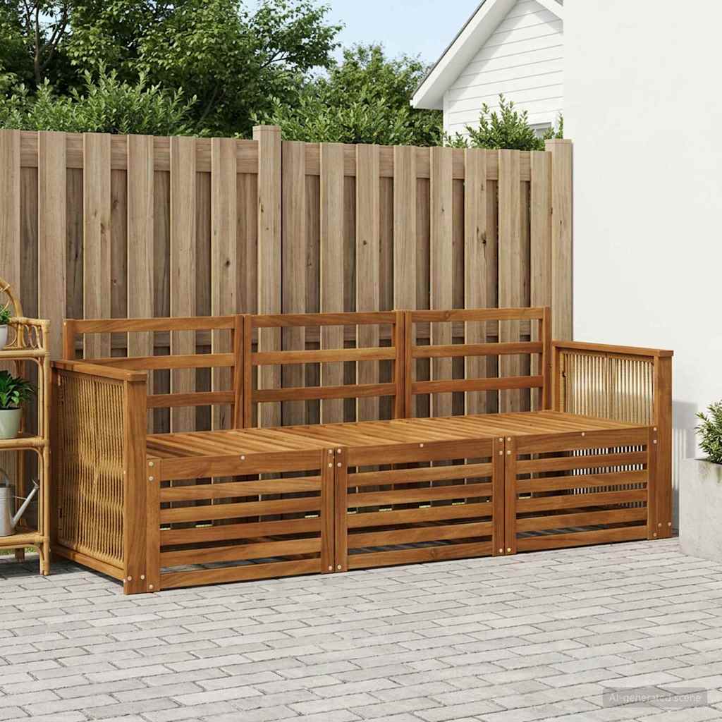 Ensembles de canapés 3 pcs Bois d'Acacia Massif - XIOS