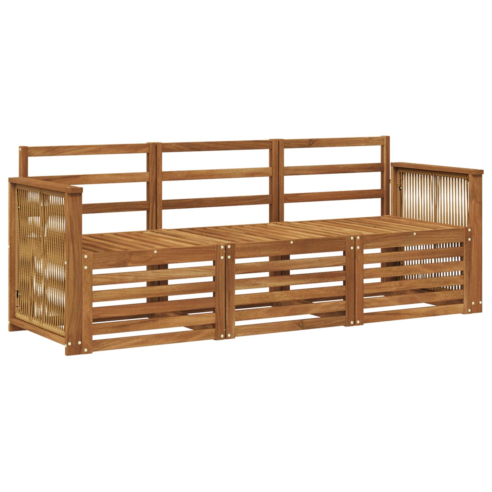Ensembles de canapés 3 pcs Bois d'Acacia Massif - XIOS