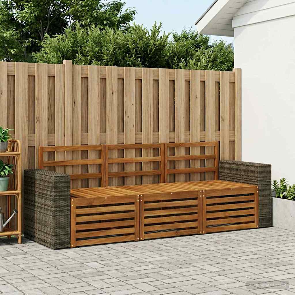 Ensembles de canapés 3 pcs Bois d'Acacia Massif - XIOS