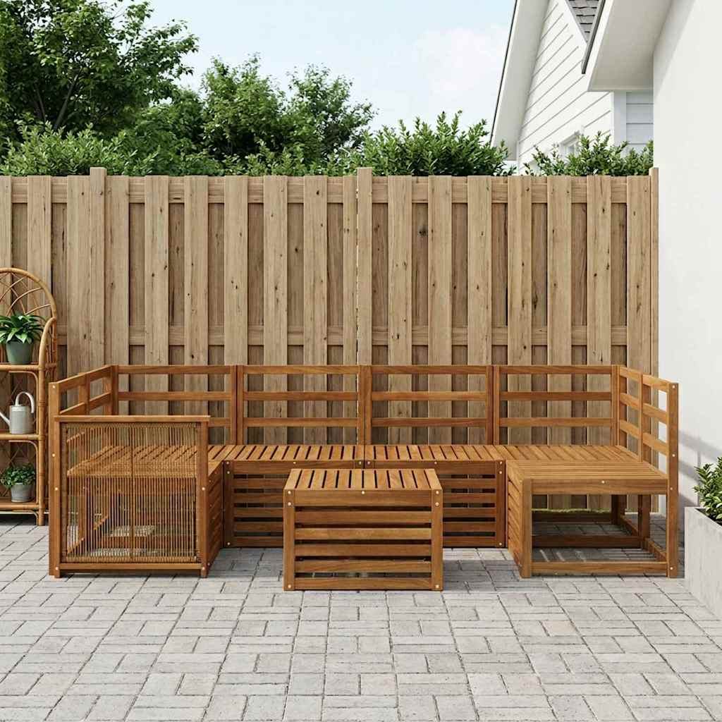 Ensemble de canapés d'extérieur 7 pcs Naturel - XIOS
