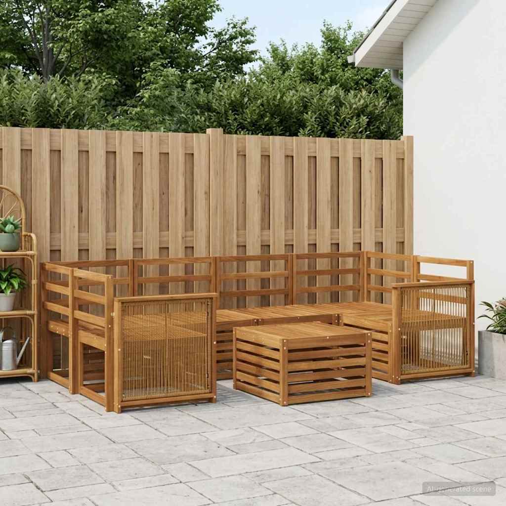 Ensemble de canapés d'extérieur 7 pcs Naturel - XIOS