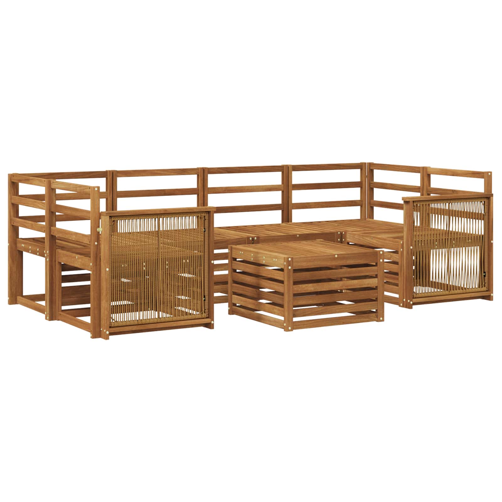 Ensemble de canapés d'extérieur 7 pcs Naturel - XIOS