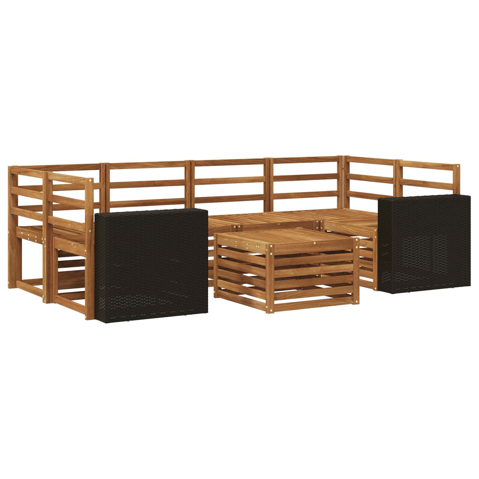 Ensemble de canapés d'extérieur 7 pcs Naturel - XIOS