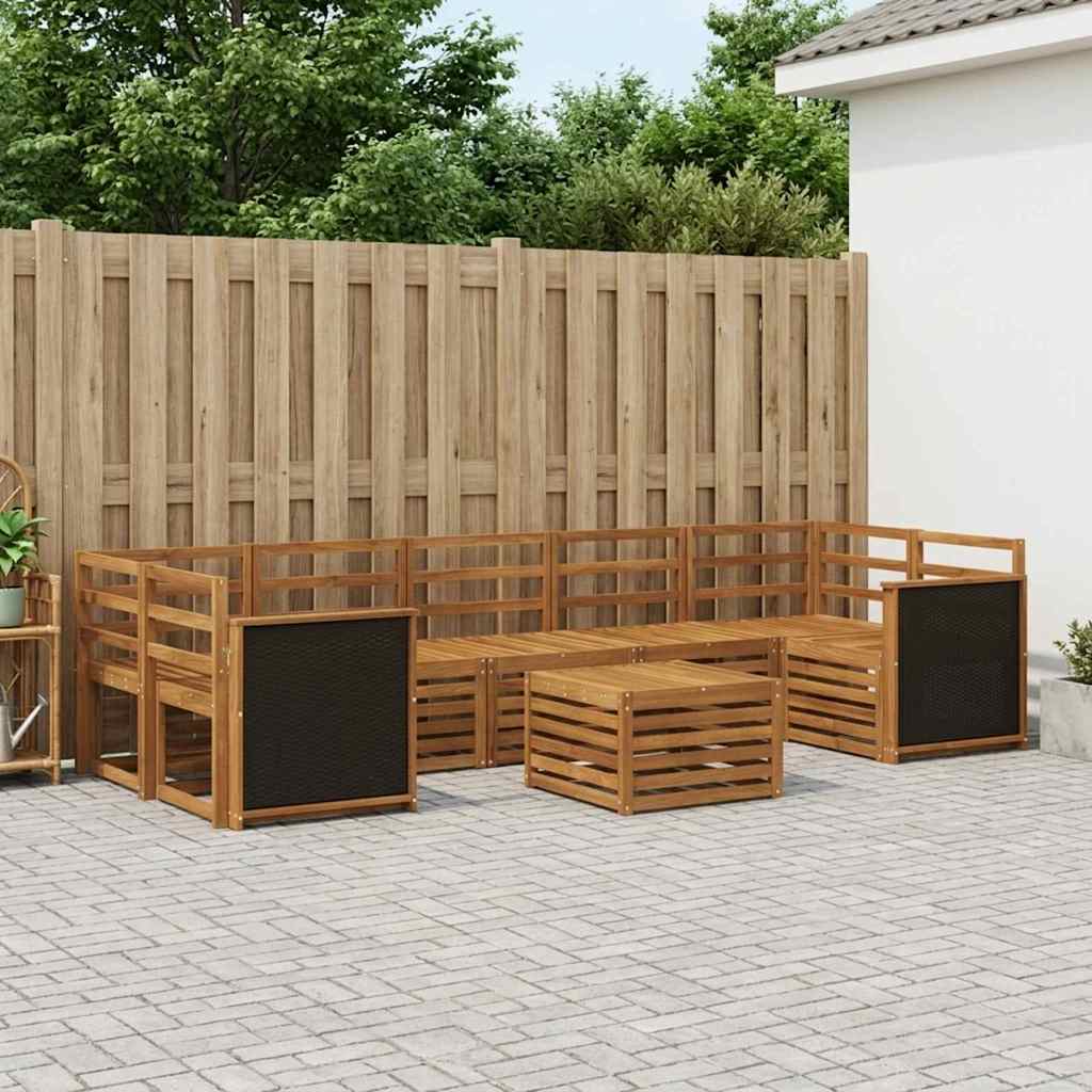 Ensemble de canapés d'extérieur 8 pcs Naturel - XIOS