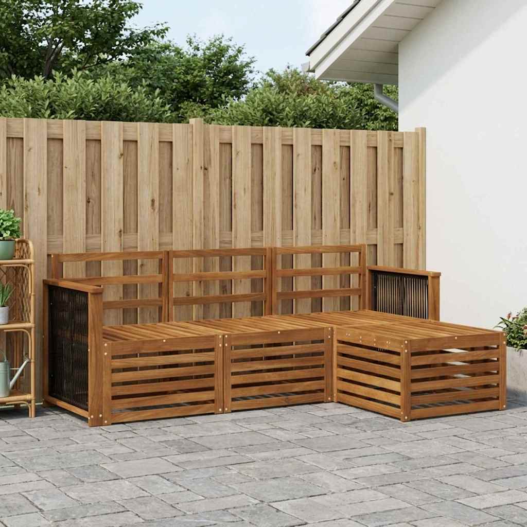 Ensemble de canapés d'extérieur 4 pcs Naturel - XIOS