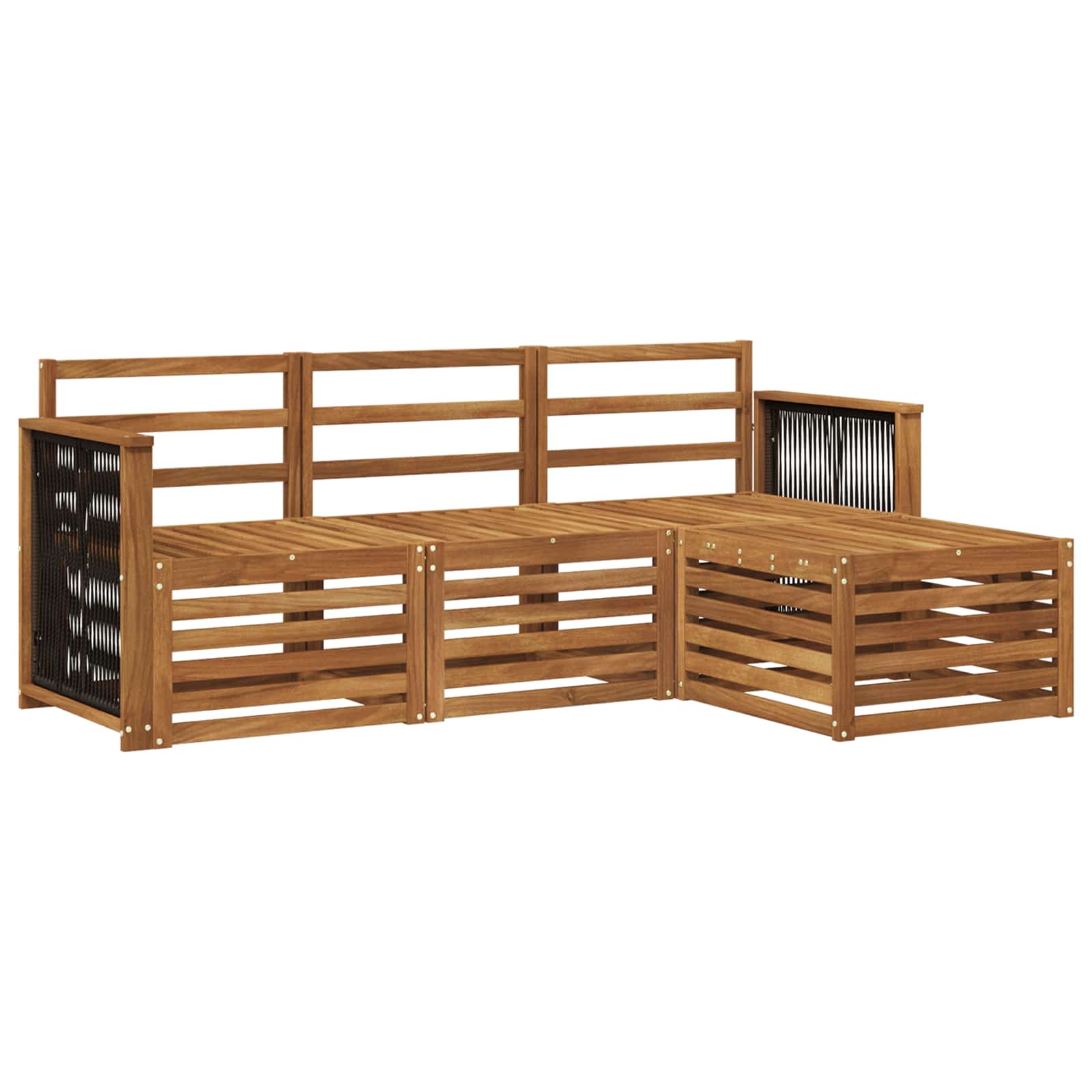 Ensemble de canapés d'extérieur 4 pcs Naturel - XIOS