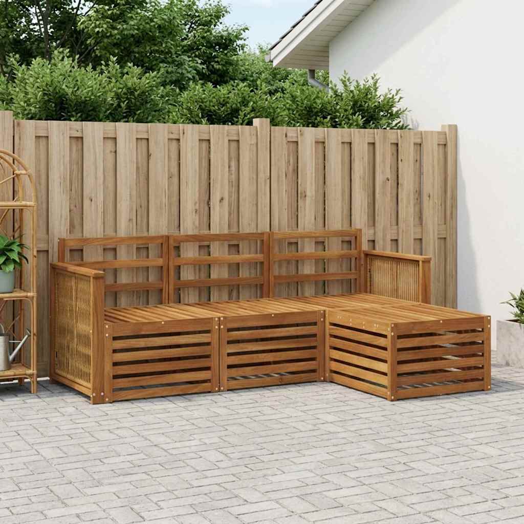 Ensemble de canapés d'extérieur 4 pcs Naturel - XIOS