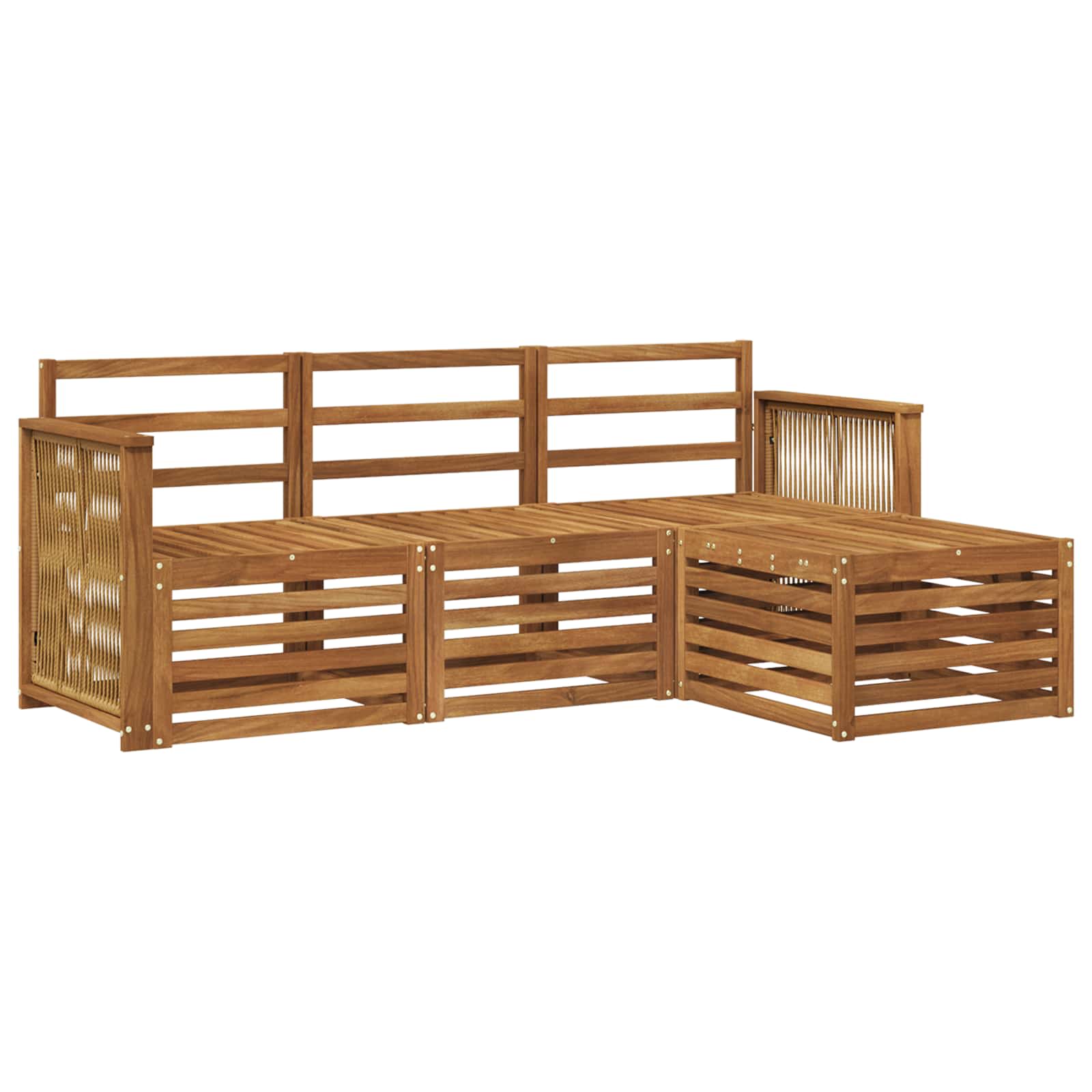 Ensemble de canapés d'extérieur 4 pcs Naturel - XIOS