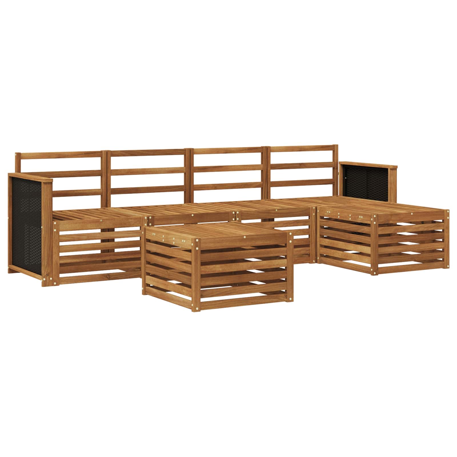 Ensemble de canapés d'extérieur 6 pcs Naturel - XIOS