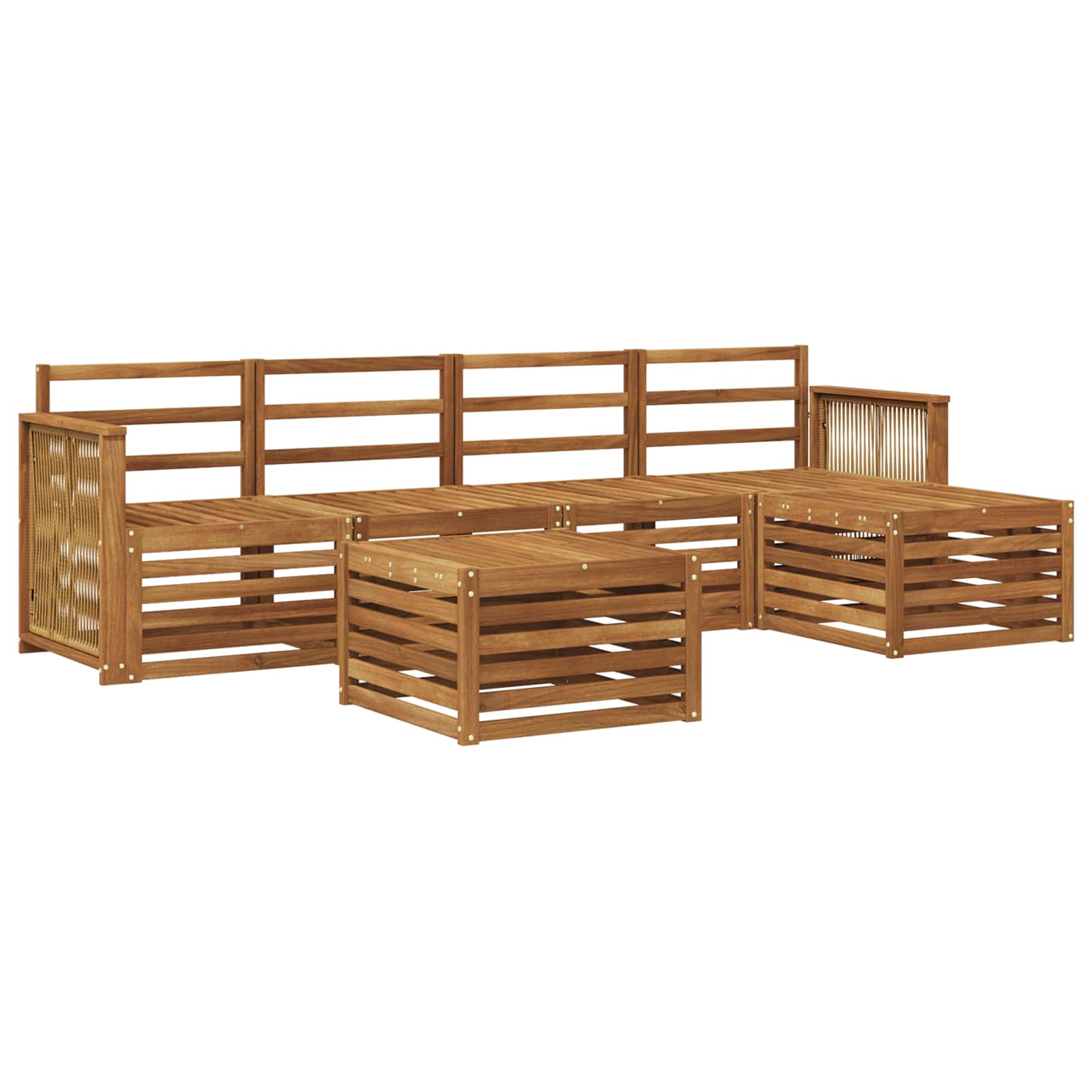 Ensemble de canapés d'extérieur 6 pcs Naturel - XIOS
