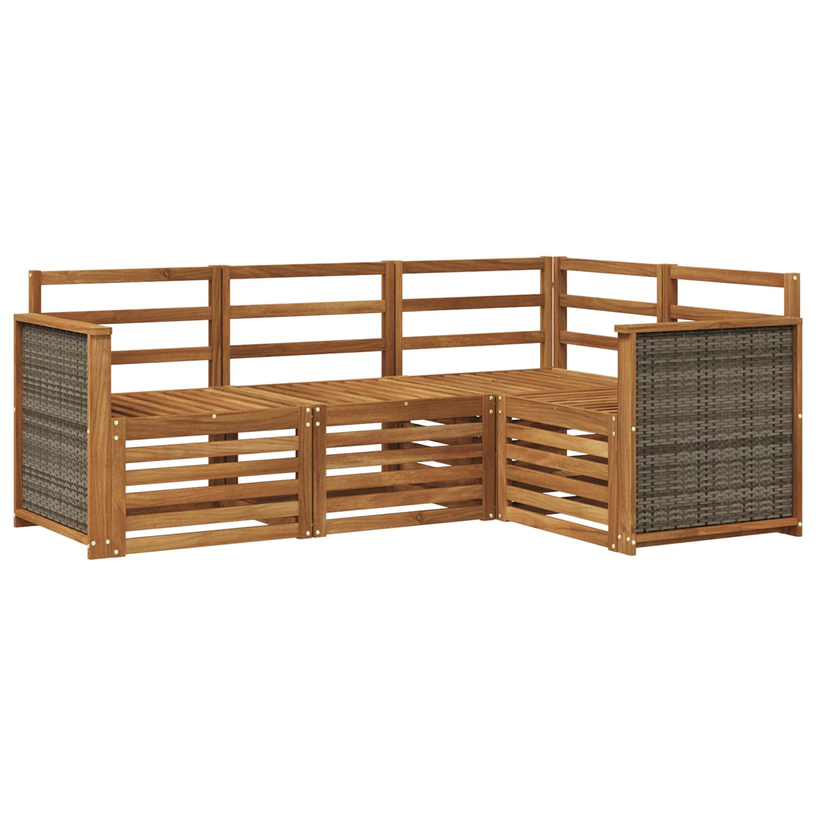 Ensemble de canapés d'extérieur 4 pc Polyester