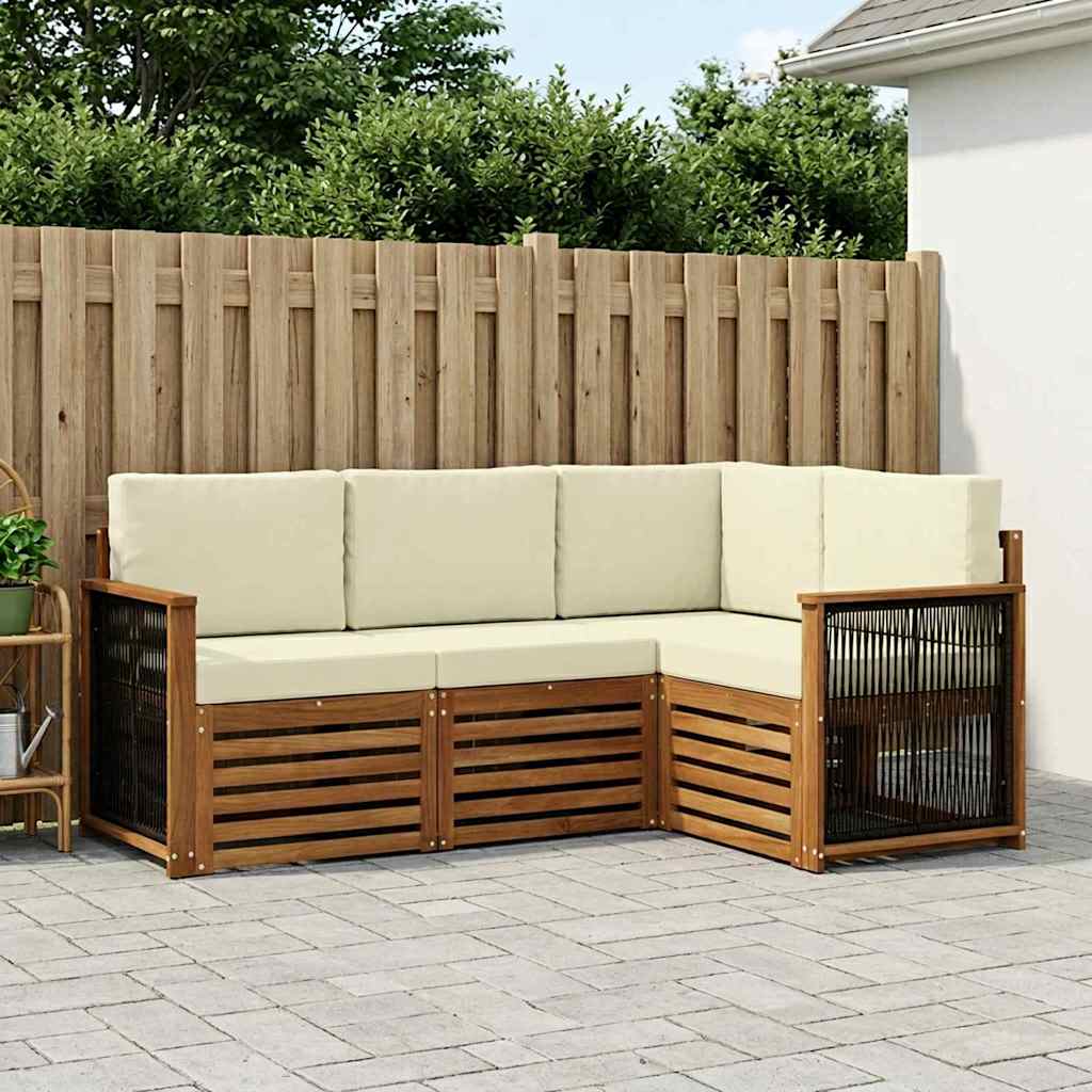 Ensemble de canapés d'extérieur 4 pc Polyester