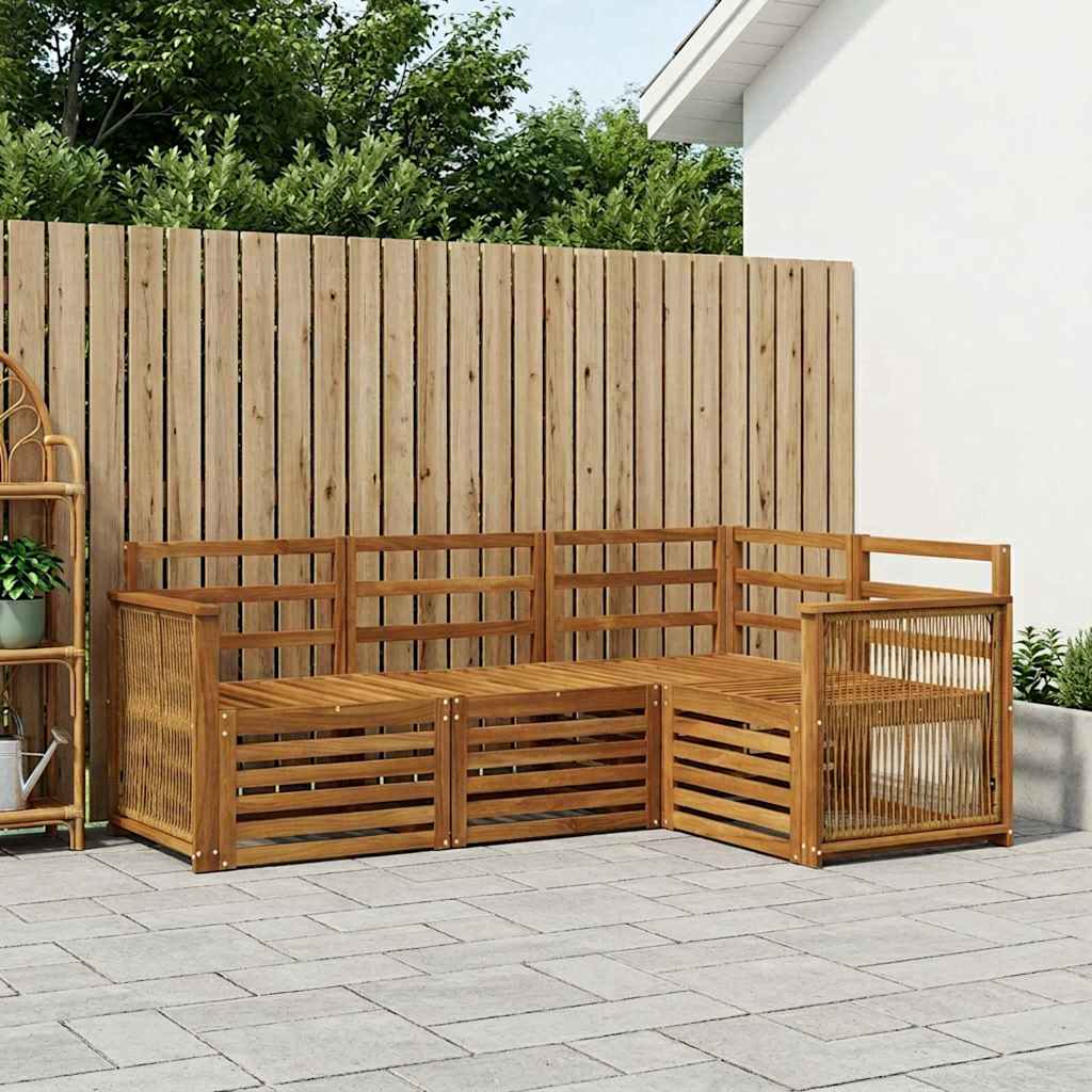 Ensembles de canapés 4 pcs Bois d'Acacia Massif - XIOS