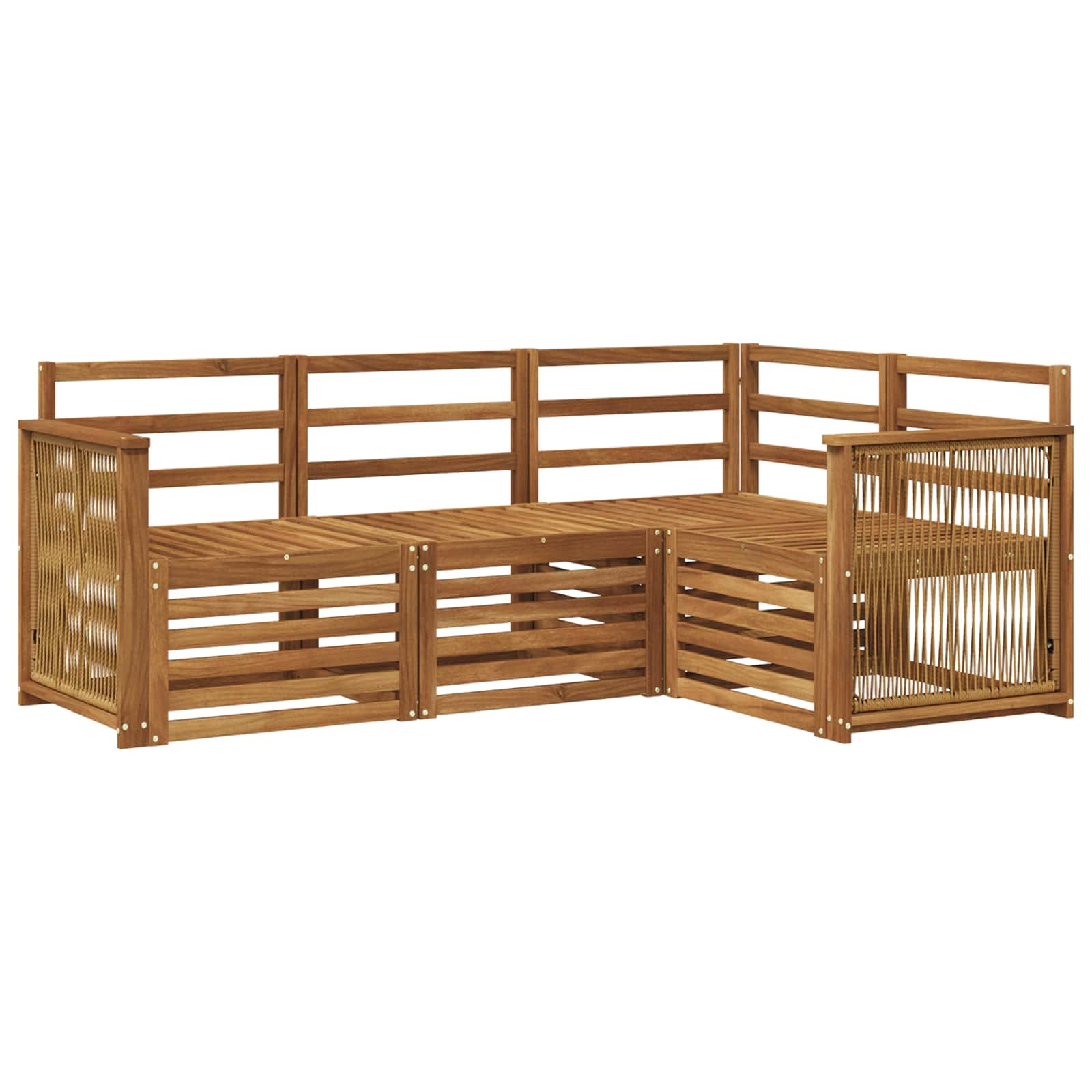 Ensembles de canapés 4 pcs Bois d'Acacia Massif - XIOS
