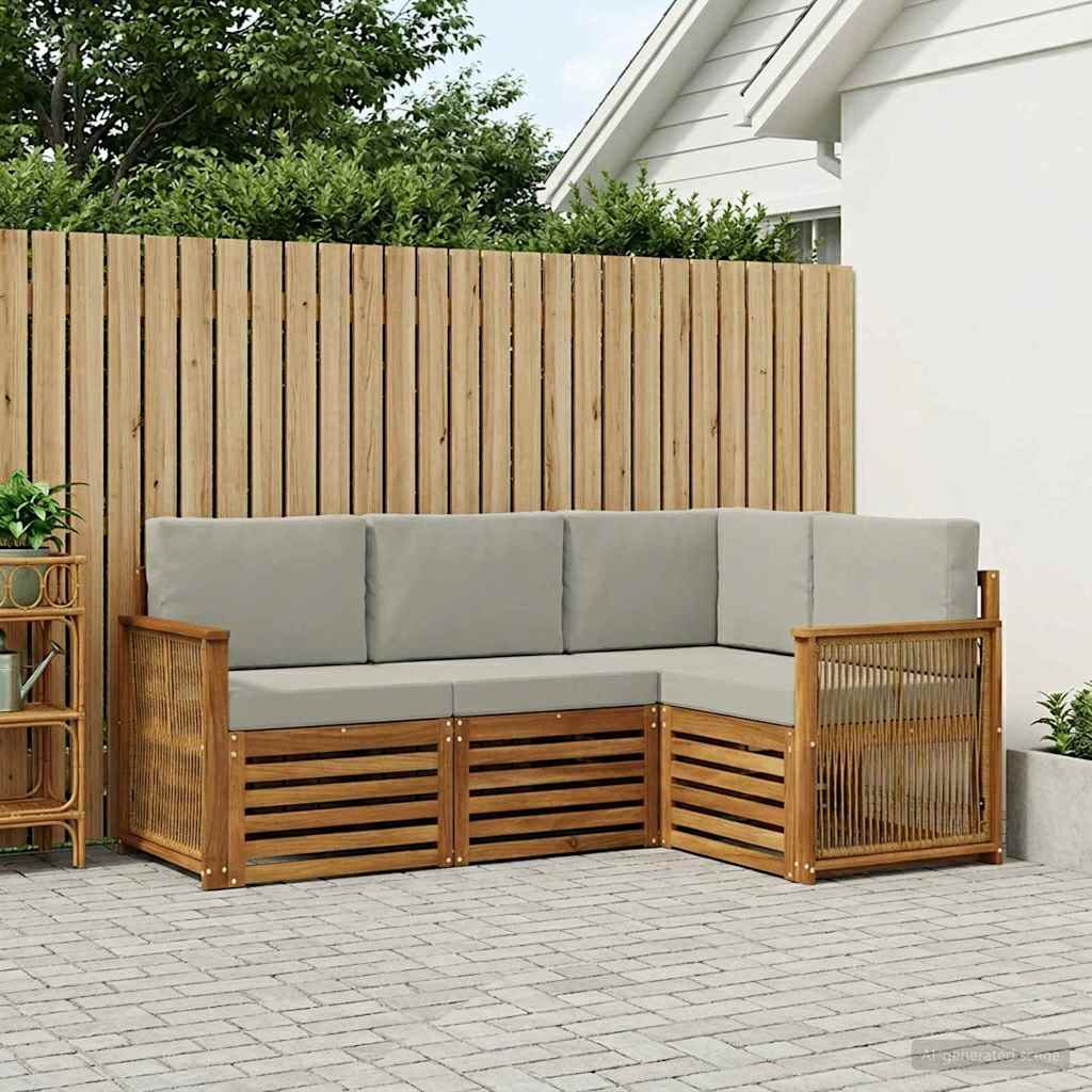 Ensemble de canapés d'extérieur 4 pc Polyester