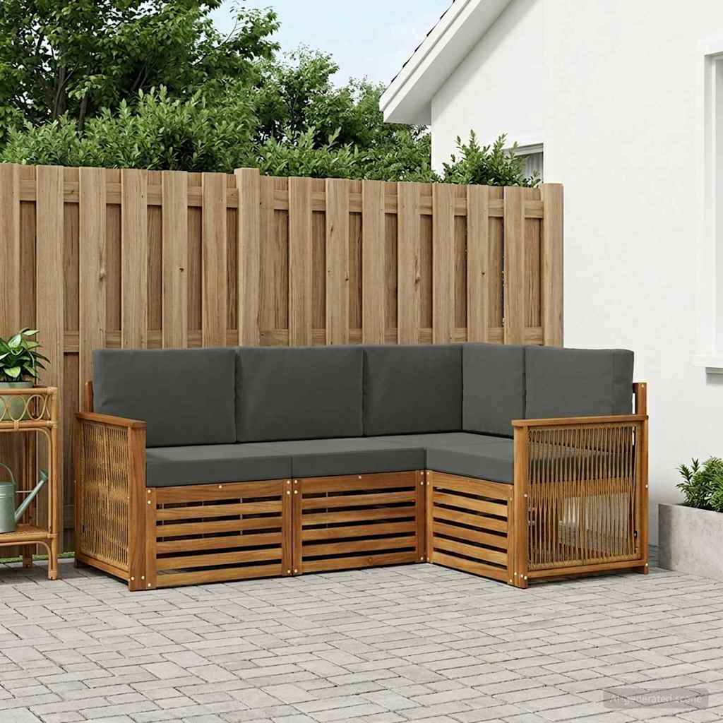 Ensemble de canapés d'extérieur 4 pc Polyester