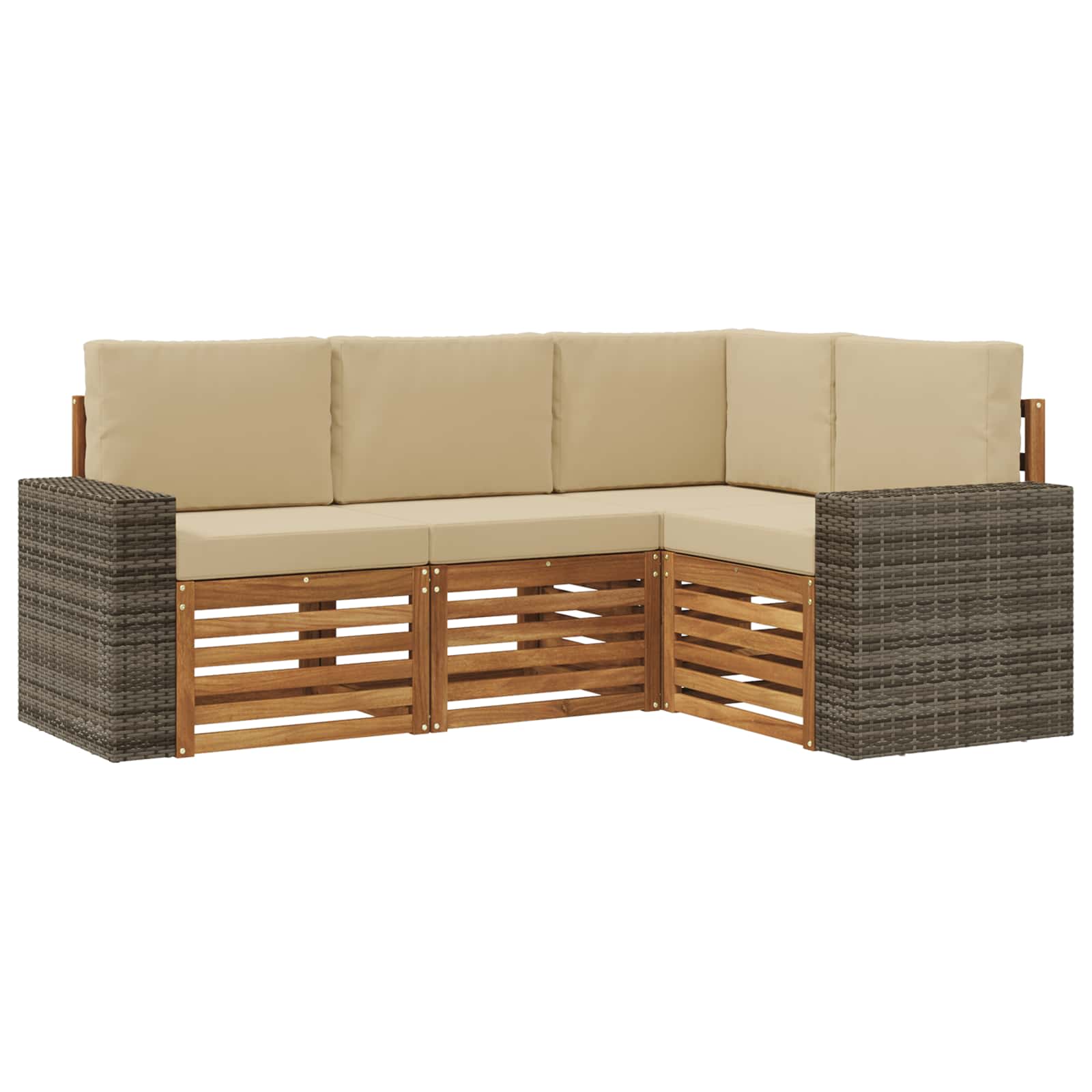 Ensemble de canapés d'extérieur 4 pc Polyester