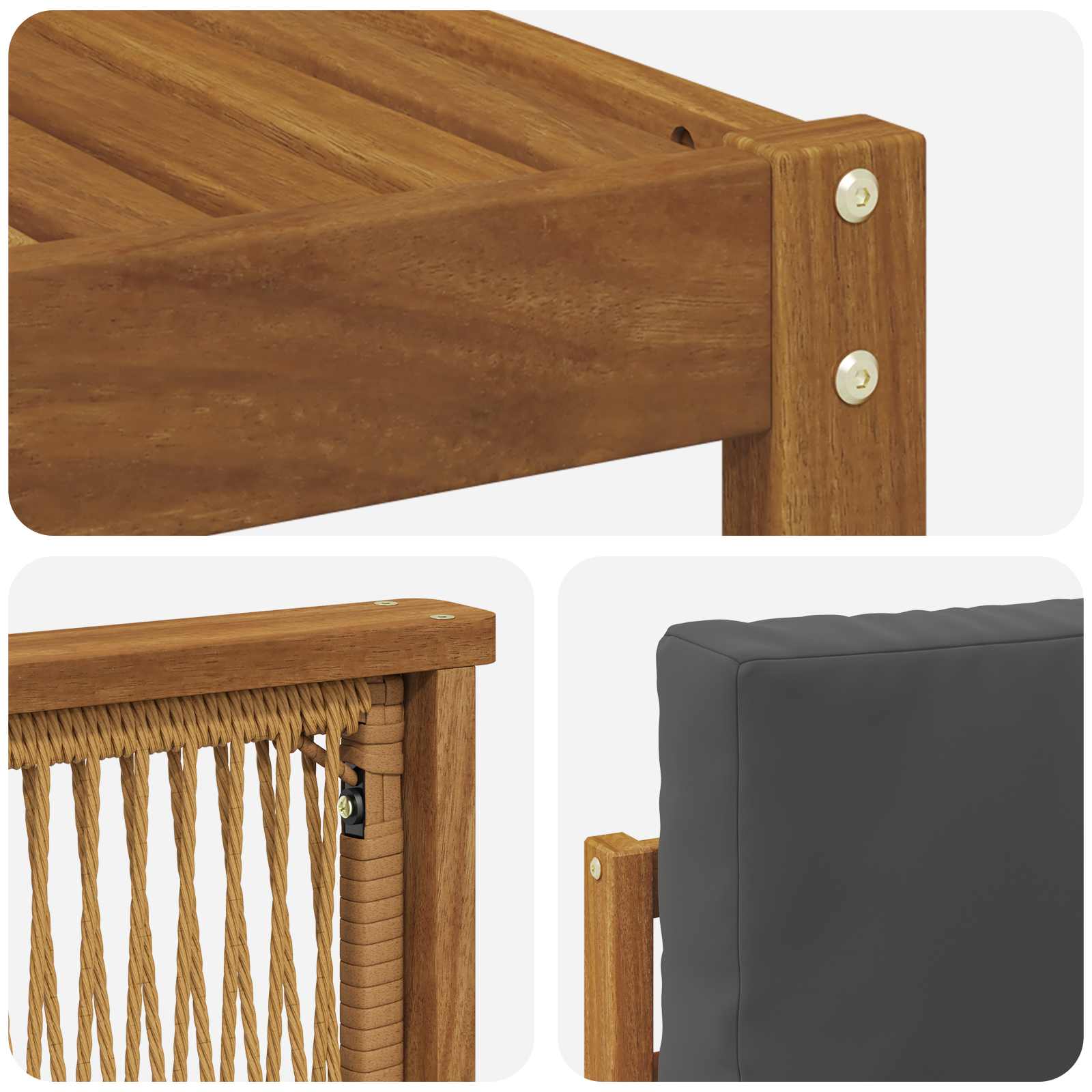 Ensemble de canapé d'angle 5 pcs Naturel et Anthracite - XIOS