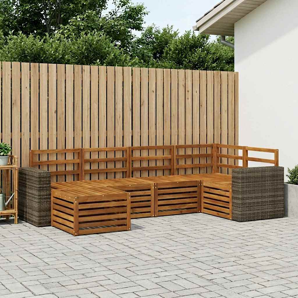 Ensemble de canapé d'angle 6 pcs Naturel - XIOS