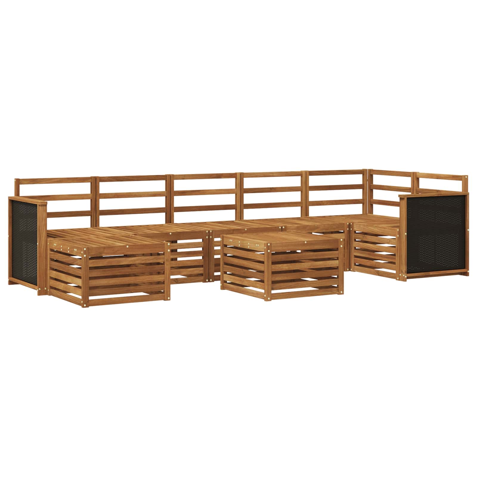 Ensemble de canapés d'extérieur 7 pcs Naturel - XIOS
