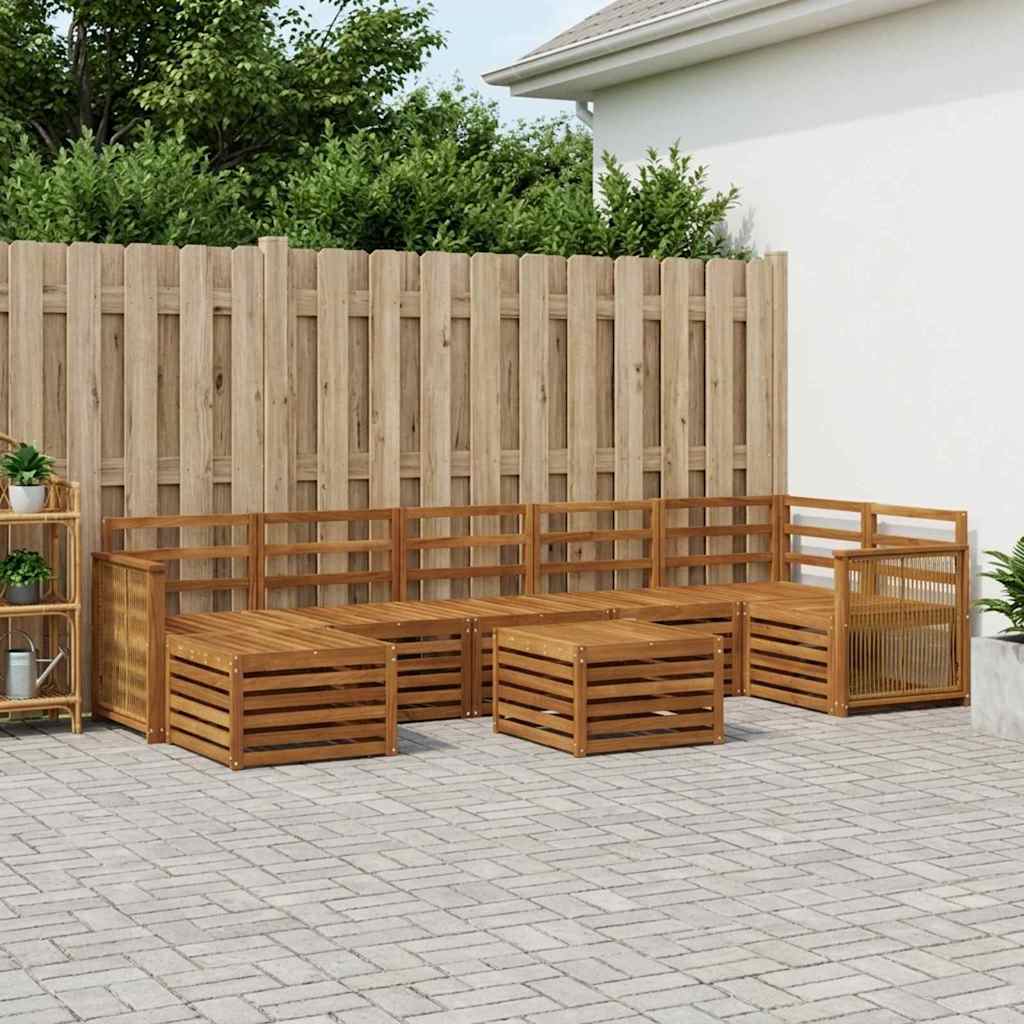 Ensemble de canapés d'extérieur 7 pcs Naturel - XIOS