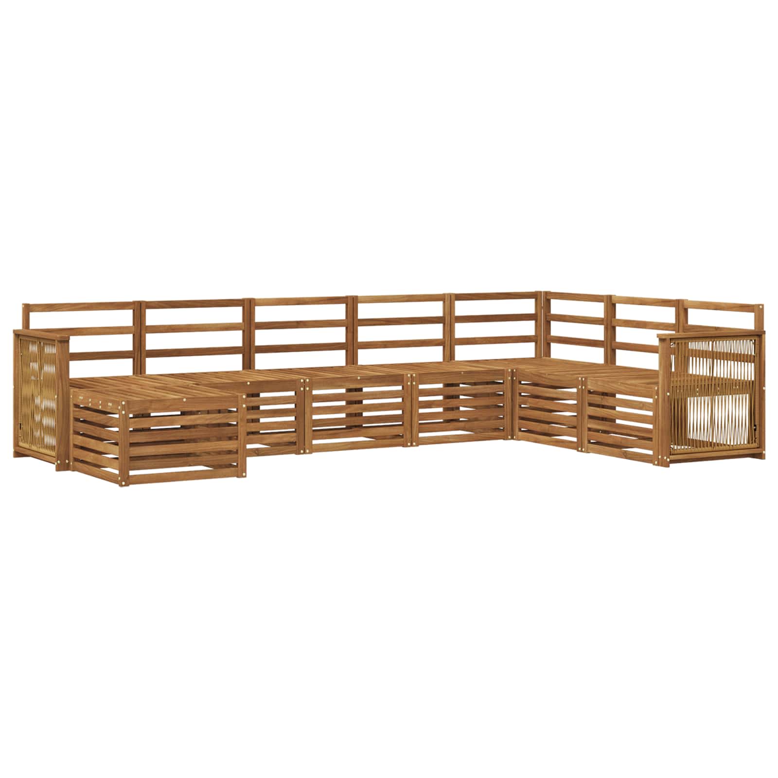 Ensemble de canapés d'extérieur 6 pcs Naturel - XIOS