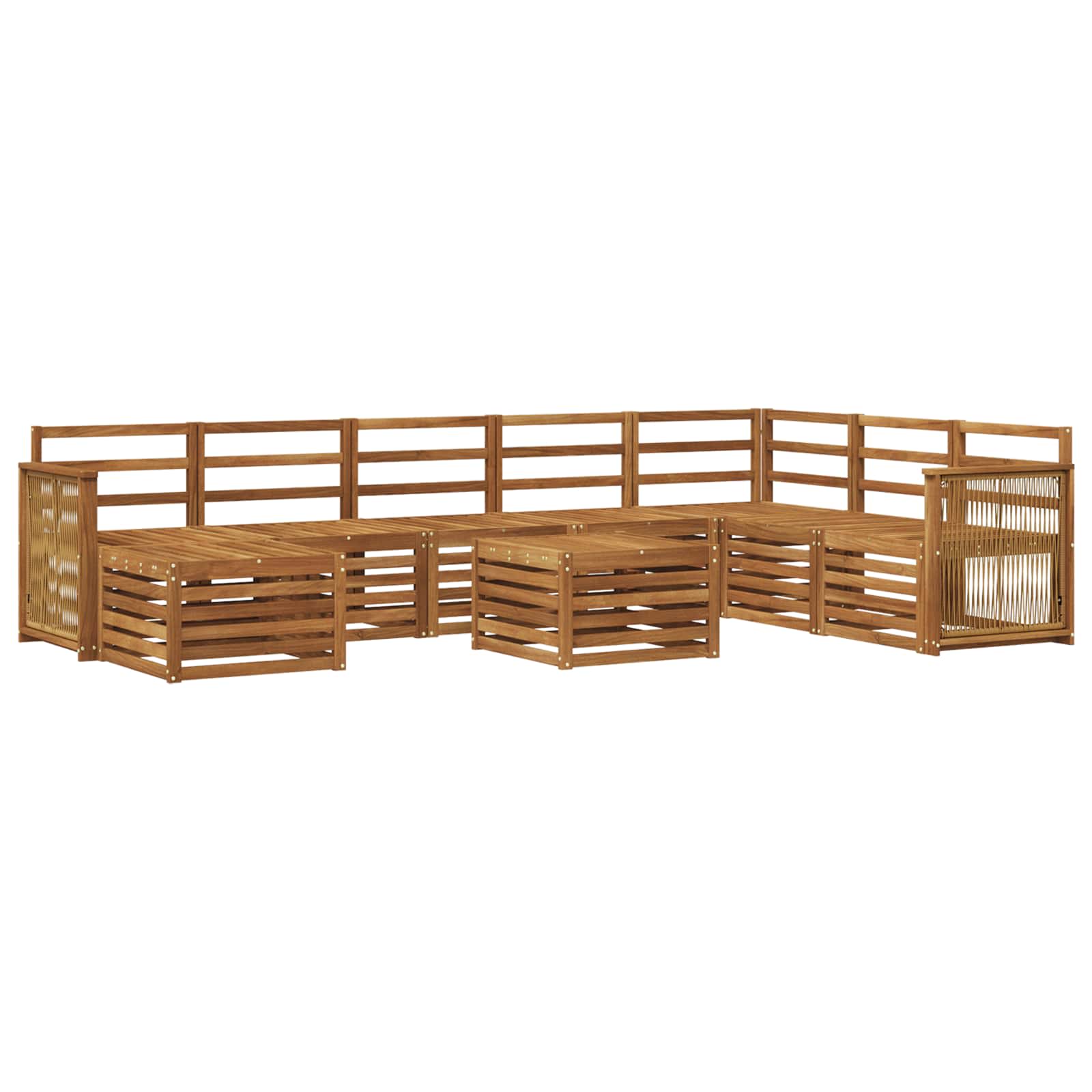 Ensemble de canapés d'extérieur 7 pcs Naturel - XIOS